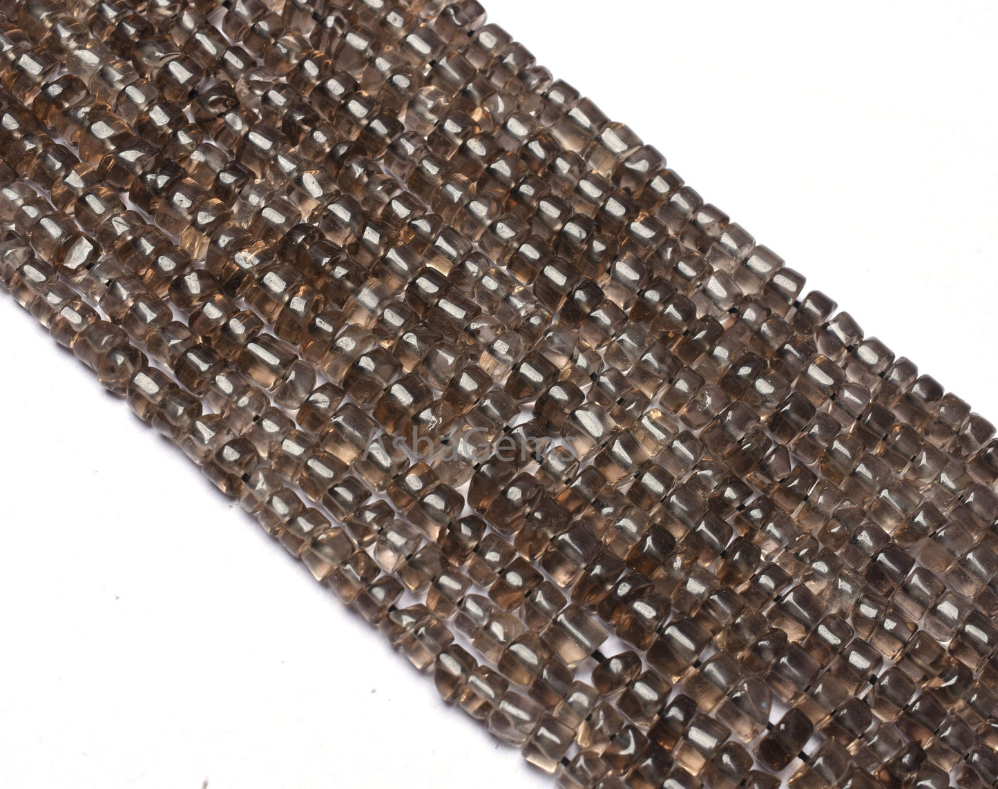 Beautiful Smoky Quartz Handmade Tyre Shape Beads,13 Inch Strand, Natural Smoky wheel shape Beads, Smoky Gemstone Beads For Jewelry Crafts