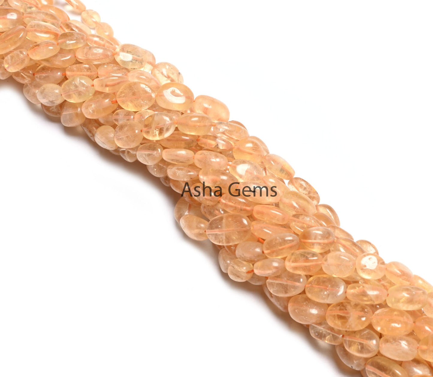 Fine Citrine Smooth Oval Shape Beads,12.5" Strand Natural Yellow Citrine Quartz Plain Handmade Oval Gemstone Loose Beads Jewelry Crafts SALE