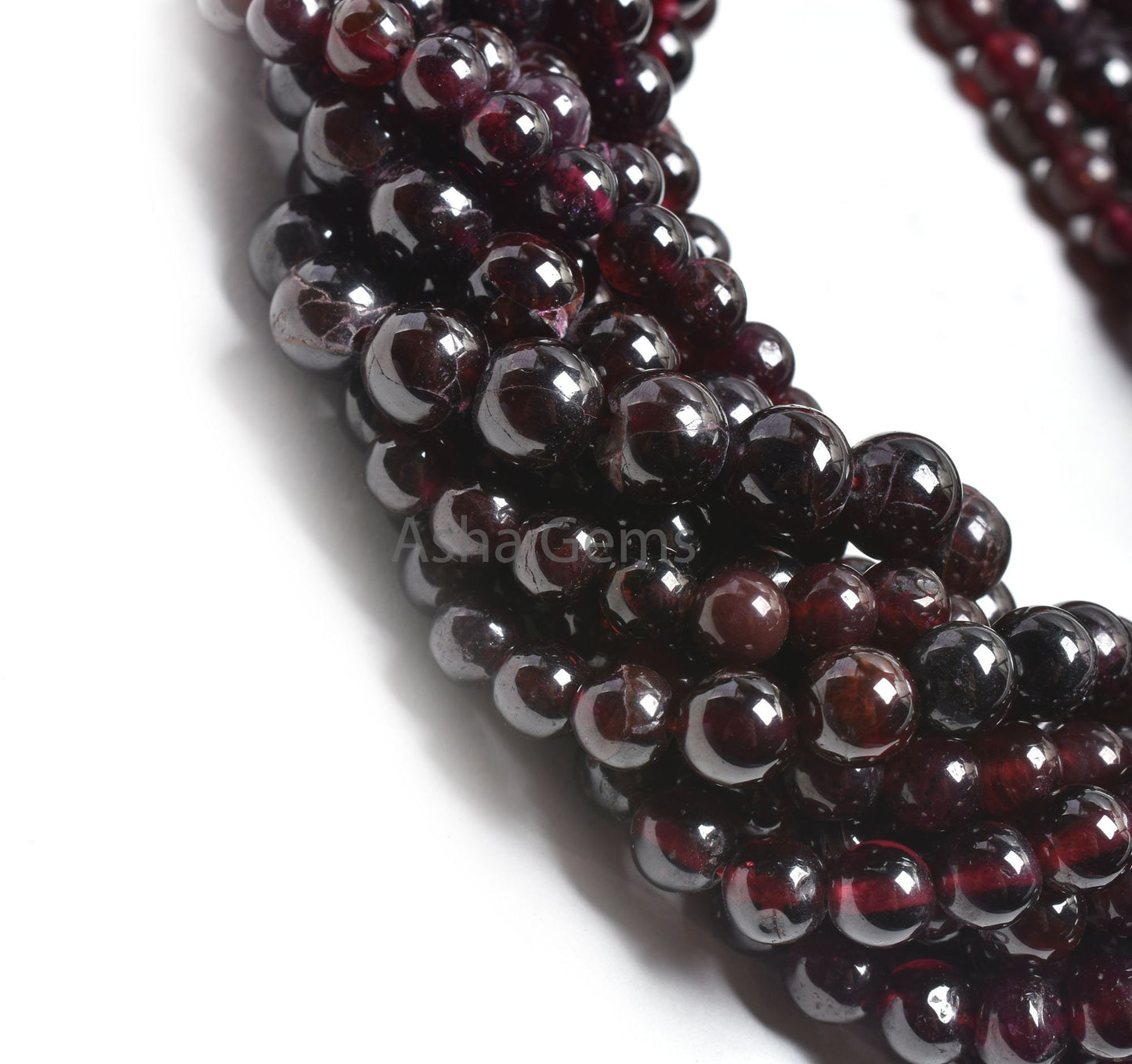 Natural Red Garnet Smooth Round Shape Gemstone Beads, Fine Garnet Beads, Garnet Plain Handmade Round Ball Beads For Necklace Jewelry Making