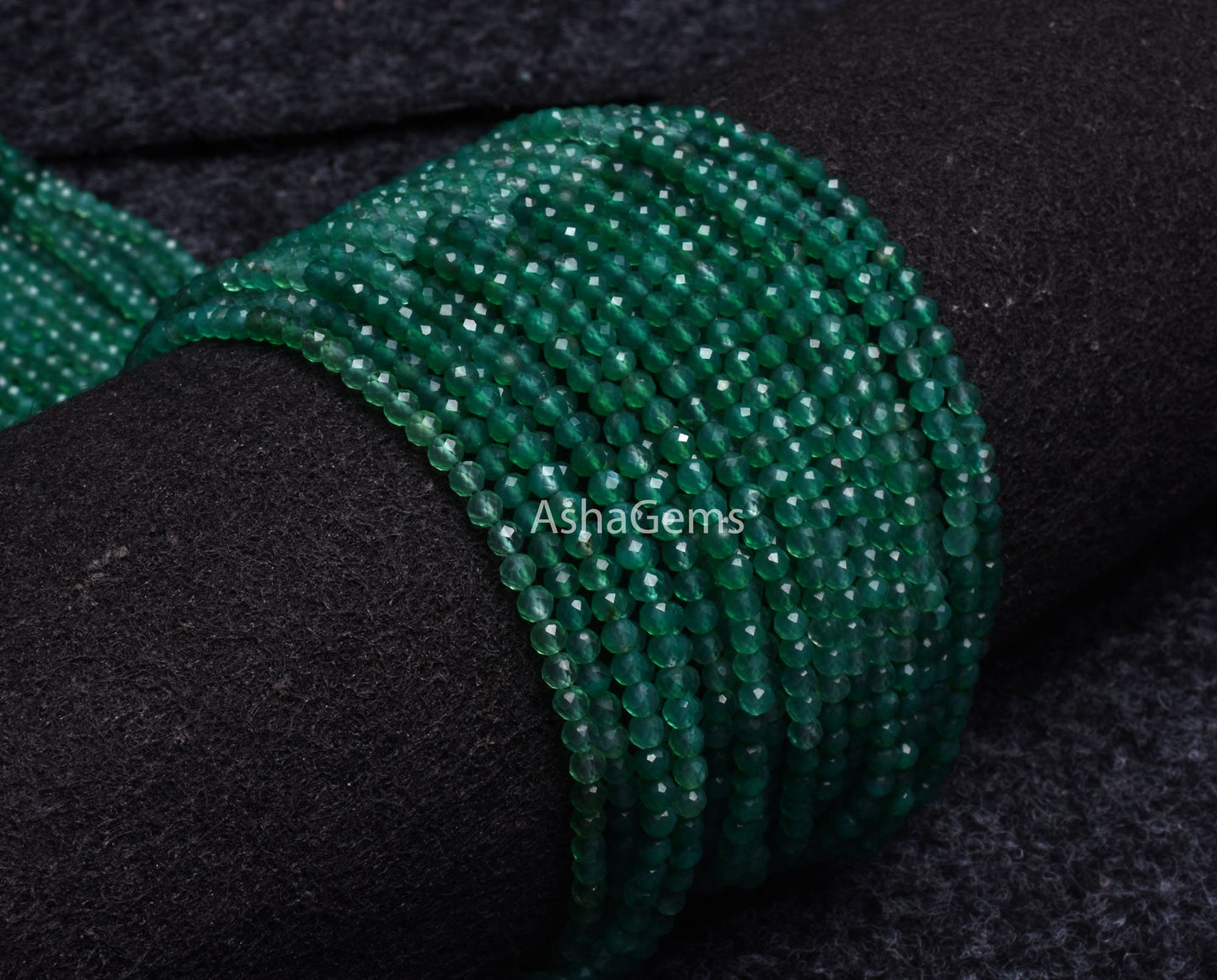 Beautiful Green Onyx Faceted Rondelle Shape Beads,3.20 mm, Shaded Green Onyx Machine Cut Beads, AAA Onyx Micro faceted Beads Jewelry Making