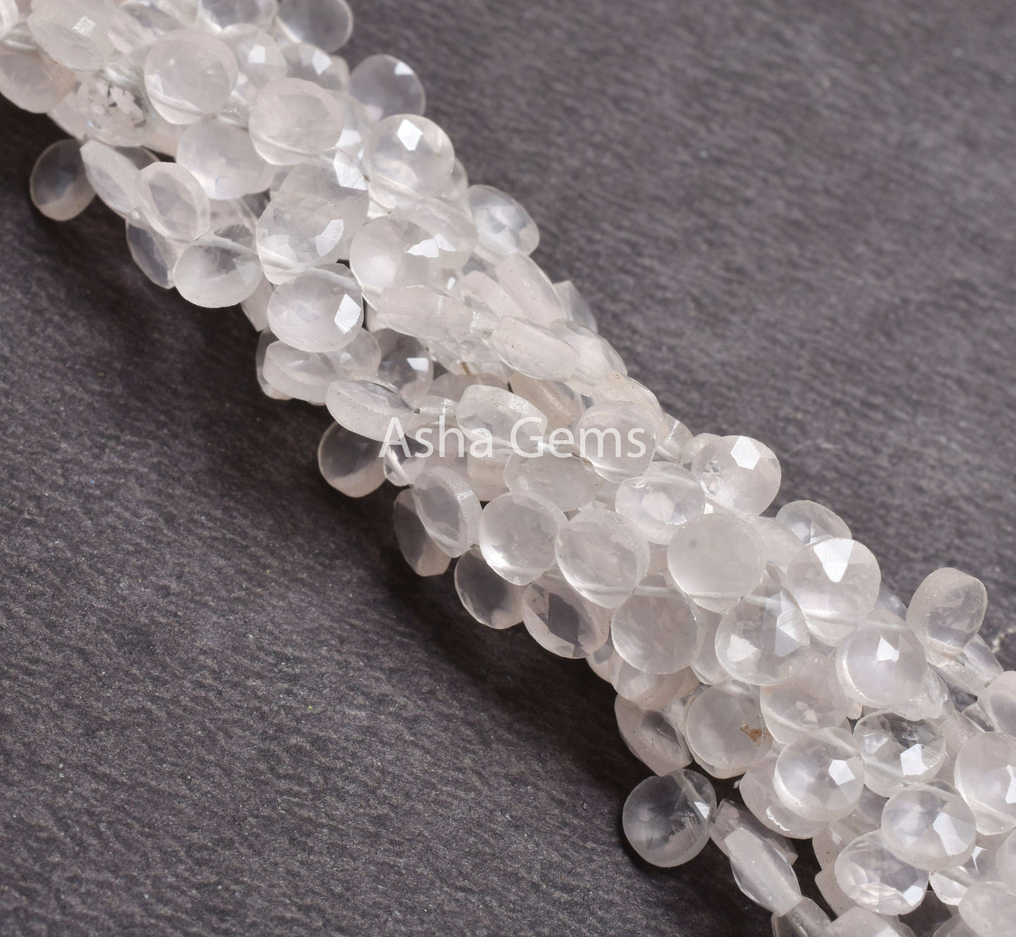 AAA Pink Rose Quartz Faceted Heart Shape Gemstone Beads,7"Strand Natural rose Quartz Tiny Heart Briolette Side Drill Beads, Rose Quartz SALE