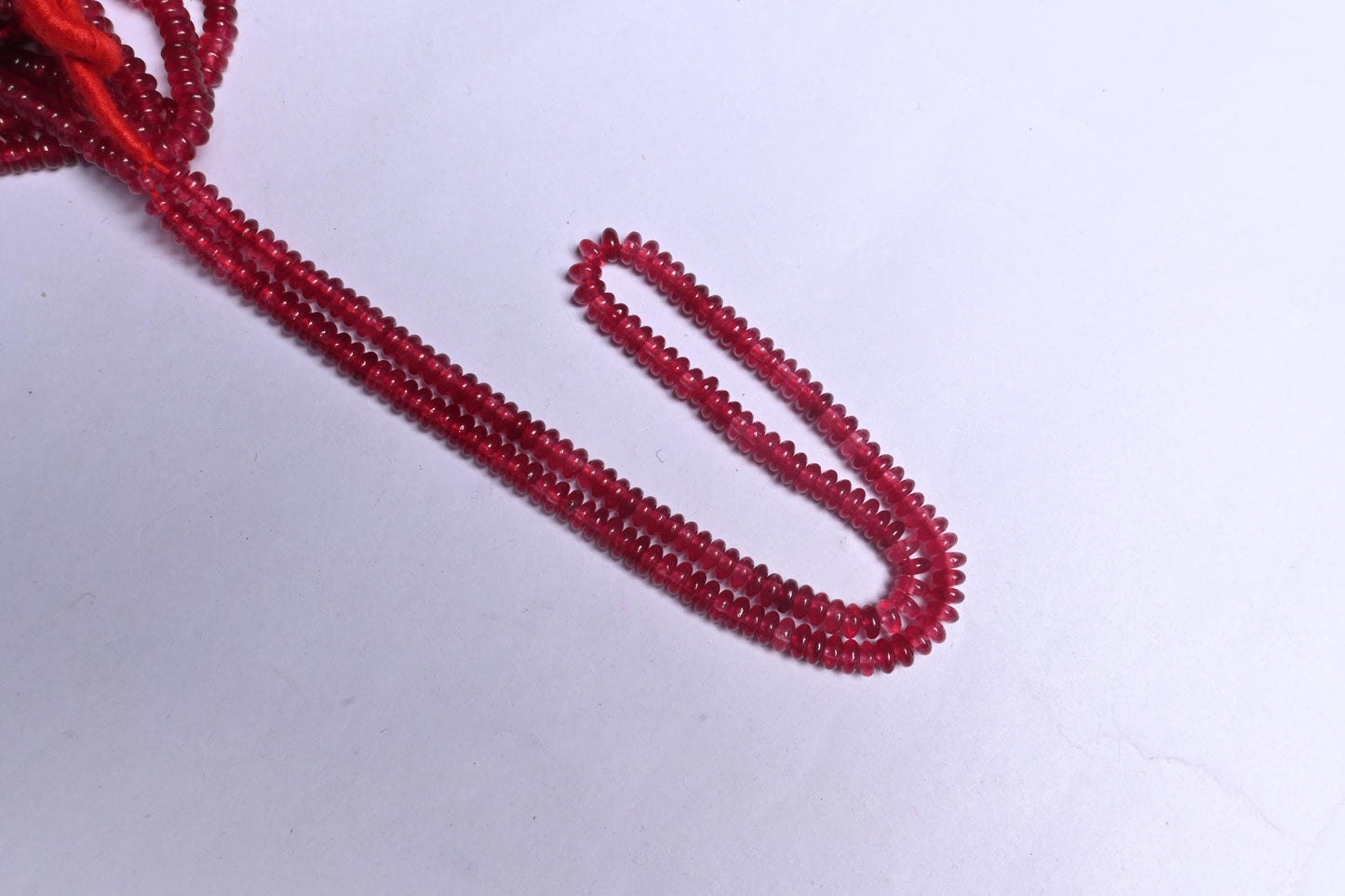 AAA Quality Red Jade Quartz Smooth Rondelle Beads,3.5, 4.5 mm Red Jade handmade Gemstone Beads, Jade Quartz Beads Jewelry Making Craft SALE