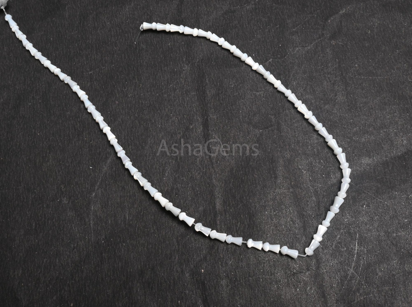 Beautiful Mother Of Pearl Fancy Mushroom Shape Gemstone Loose Beads,4-7.5 mm Natural Iridescent White MOP Shell Smooth Beads Jewelry makings
