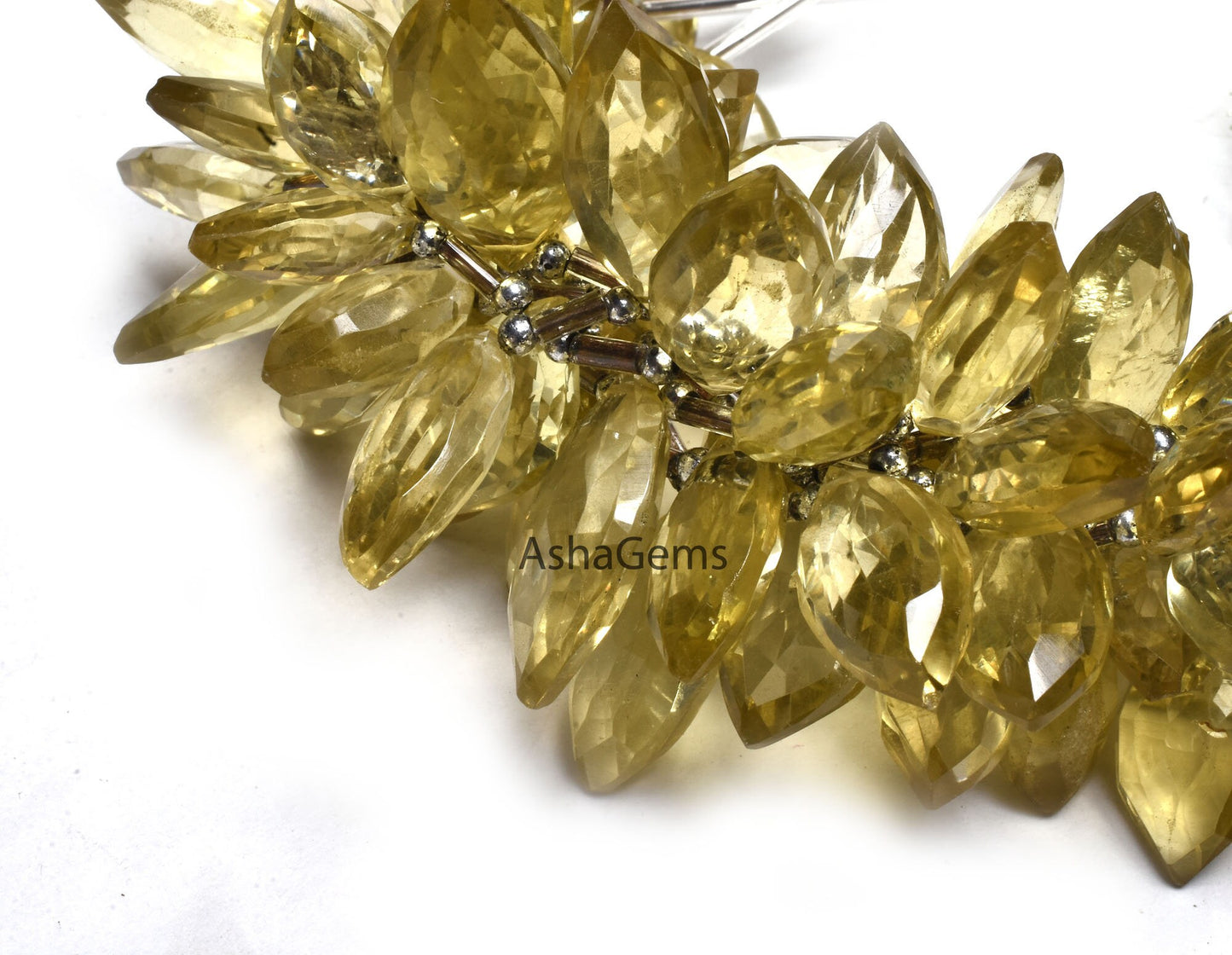 AAA Quality Lemon Quartz Faceted Marquise Shape Gemstone Beads, Lemon Marquise Beads, Lemon Faceted Marquise Briolette Beads Jewelry makings