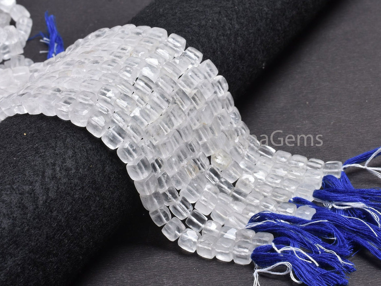 White Crystal quartz faceted 3D Cube Box Beads, Natural Crystal beads,8" Crystal faceted Cube Box Gemstone Beads Jewelry Making Crafts SALE