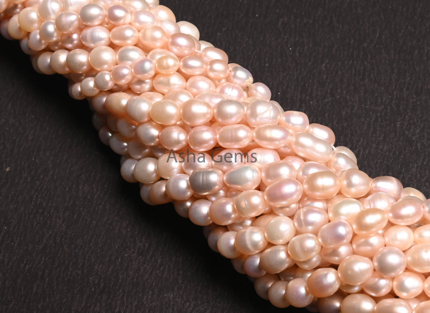 Beautiful Fresh water Pearl Fancy Rice Pearl Beads,15"Natural Pearl Uneven Puff Oval Gemstone Beads, Water Pearl Bead Jewelry Necklace Craft