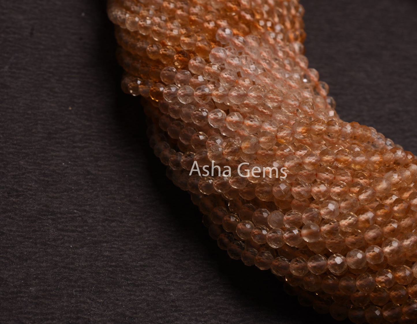 AAA Natural Citrine Quartz Micro Cut Gemstone Beads,3.5mm Shaded Yellow Citrine Machine Cut Faceted Rondelle Beads Citrine Bead Jewelry SALE