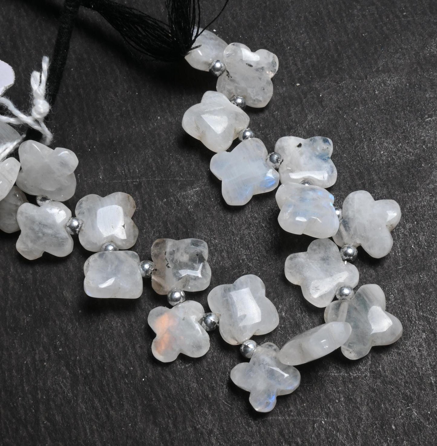 Beautiful Flashy Rainbow Moonstone carving Flower smooth Handmade Beads, Natural Blue Fire Rainbow carve Fancy Gemstone Beads Jewelry making