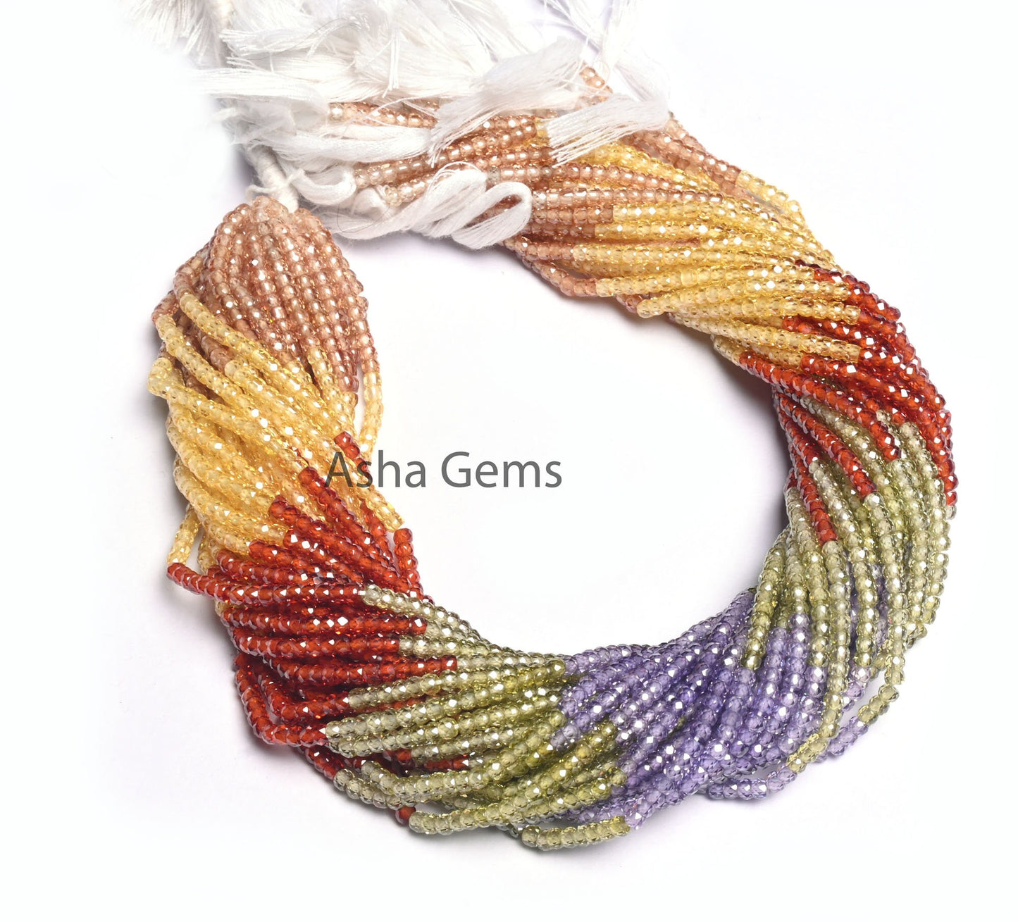 Beautiful Multi Color Shaded Zircon machine Cut Rondelle Beads,3mm Cubic zirconia Micro Cut Faceted Beads, Zircon Bead Jewelry Necklace SALE