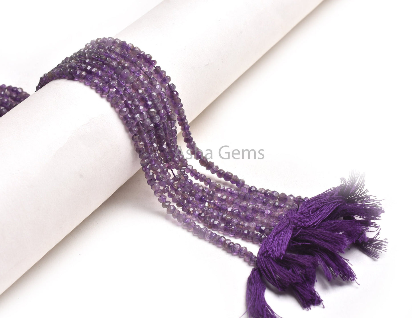 13 inch Natural African Amethyst Rondelle Shape Faceted Gemstone Beads,Purple Amethyst Hand Cut Beads,4, 4.50mm Amethyst Beads Gemstone SALE