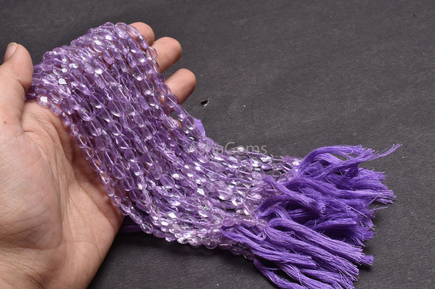 Fine Pink Amethyst Faceted Oval Gemstone Beads,12" Strand amethyst Beads Faceted Oval Briolette Straight Drill Gemstone Beads Jewelry Crafts