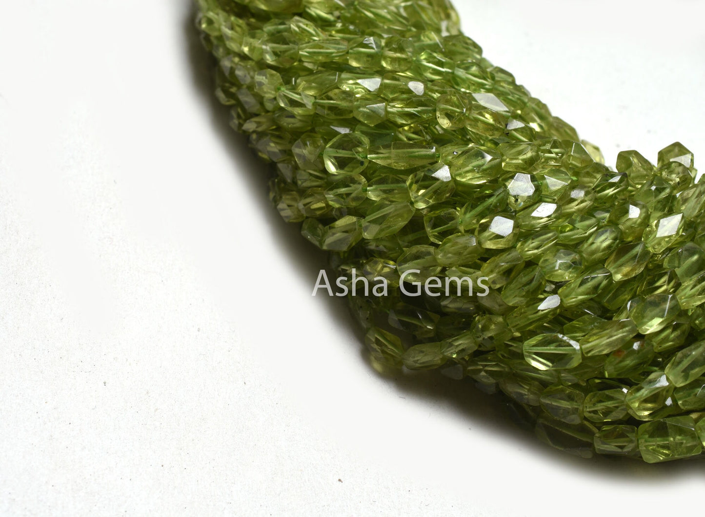 Beautiful Green Peridot faceted Oval Shape Beads,13" Strand Peridot Oval Briolette Straight Drill Gemstone Handmade Beads Handicraft Jewelry