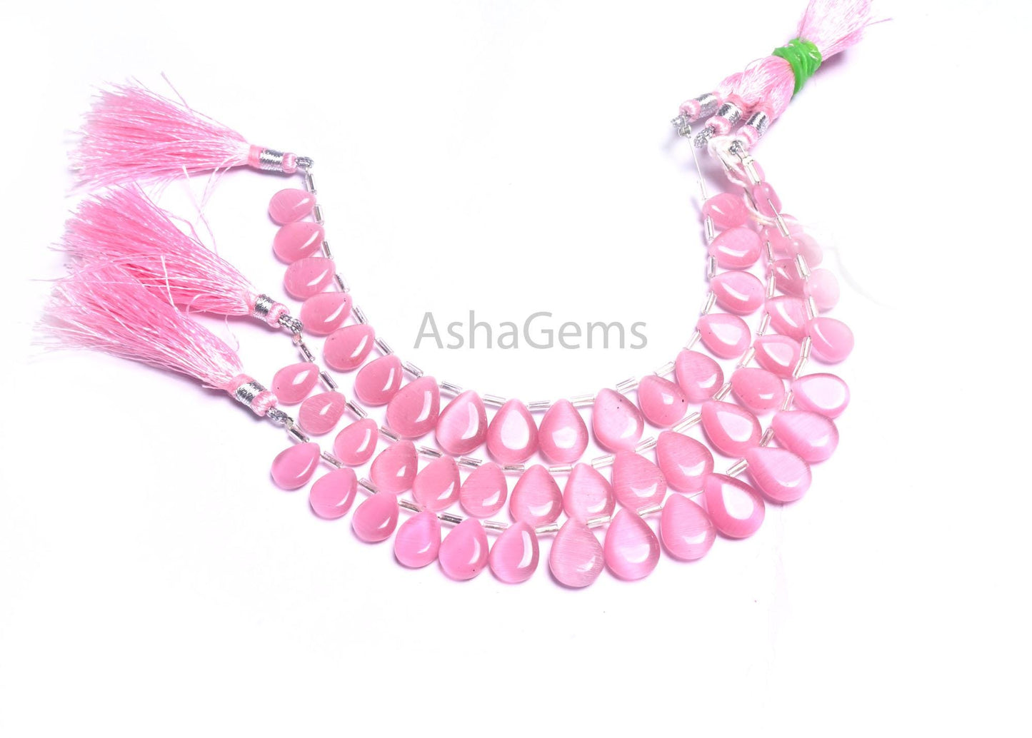 Beautiful Pink Monalisa Smooth Pears Shape Beads, Fine Monalisa Smooth Teardrop Handmade Side Drill Monalisa Beads Jewelry Making Craft SALE