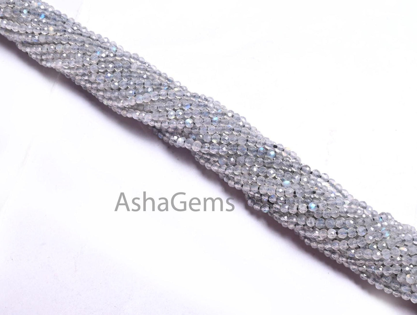 2mm Beautiful Multi Fire Labradorite Micro Cut Rondelle Faceted Beads, Natural Flash Labradorite machine Cut Tiny Gemstone Bead Jewelry SALE