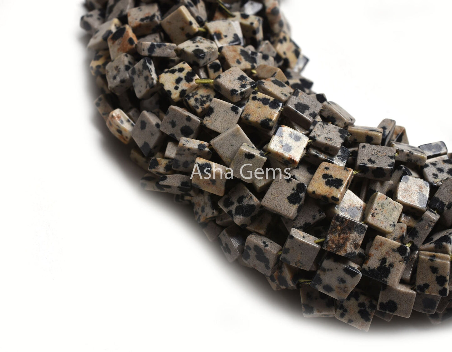 Beautiful Dalmatian Jasper Fancy Kite Shape Beads,6.5-7 mm Natural Dalmatian Stone Smooth Square Gemstone Bead, Dalmatian Bead Jewelry SALE
