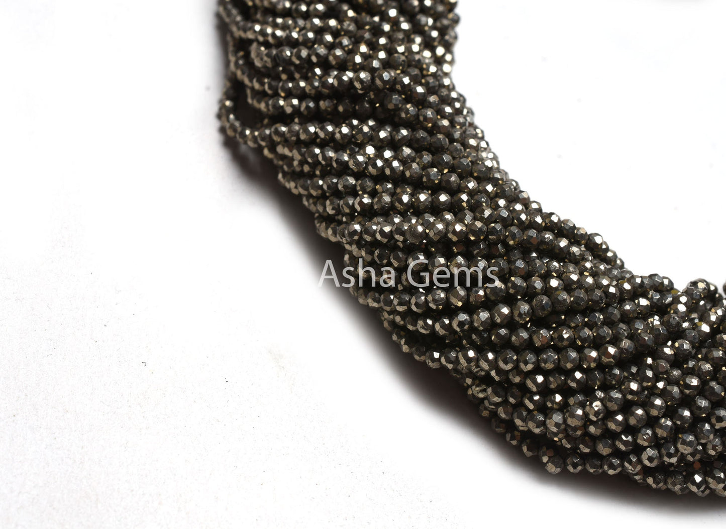 2.4mm Beautiful Natural Pyrite Micro Cut Rondelle Faceted Gemstone Beads AAA Quality Pyrite Machine Cut Tiny Beads jewelry Making Craft SALE
