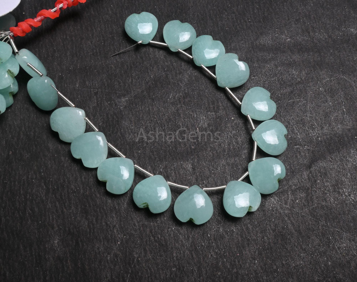 Beautiful Peru Amazonite Fancy Carved Heart Gemstone Loose Beads, AAA Natural Blue Amazonite Carving handmade Amazonite Beads Jewelry Crafts