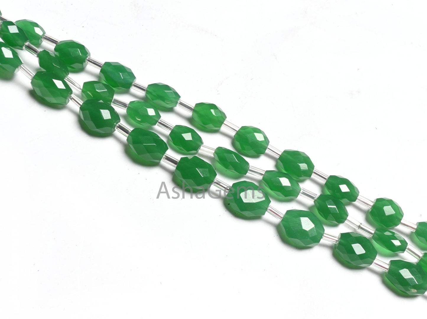 Beautiful Green aventurine Color Hydro fancy Puff Oval Faceted Beads, Fine Quality Green Hydro Oval Briolette Bead Jewelry making Craft SALE