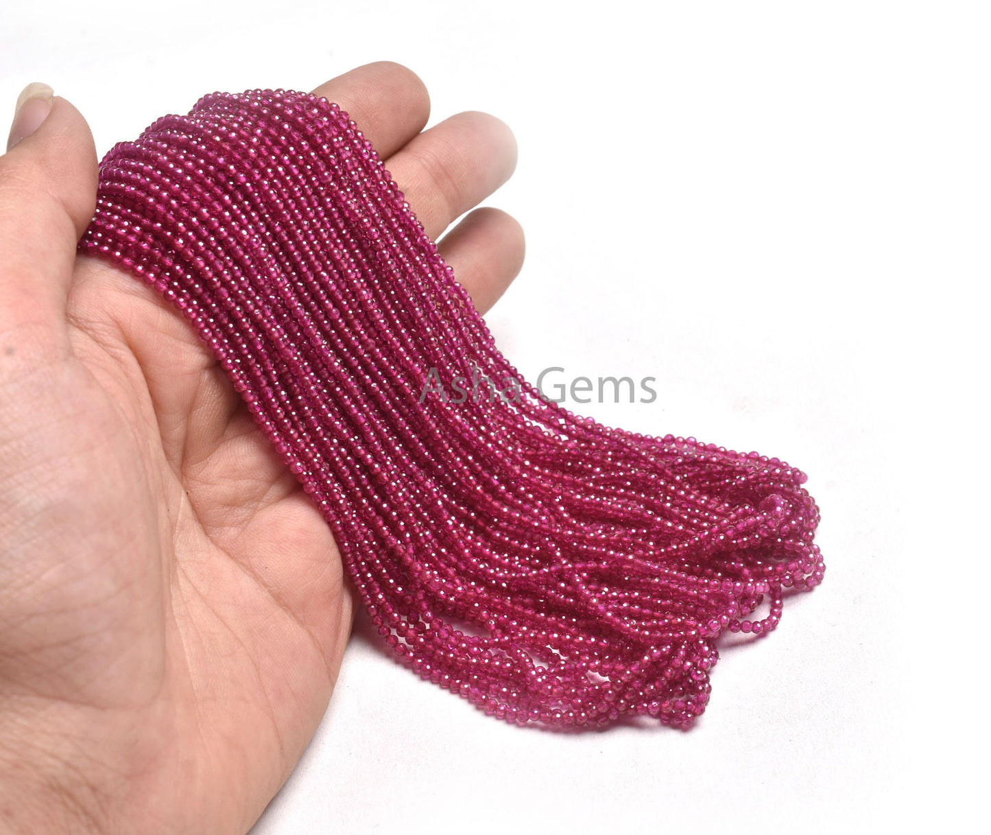 AAA Quality Red Imitation Micro Cut Faceted Beads,2 mm Ruby Imitation Machine Cut Rondelle Gemstone Beads Jewelry Necklace Making Craft SALE