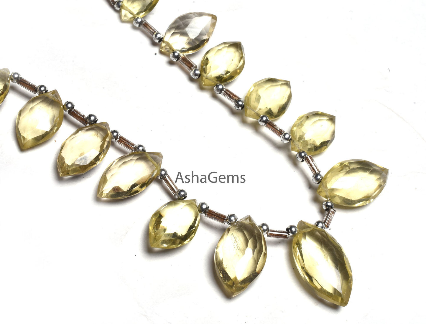 AAA Quality Lemon Quartz Faceted Marquise Shape Gemstone Beads, Lemon Marquise Beads, Lemon Faceted Marquise Briolette Beads Jewelry makings