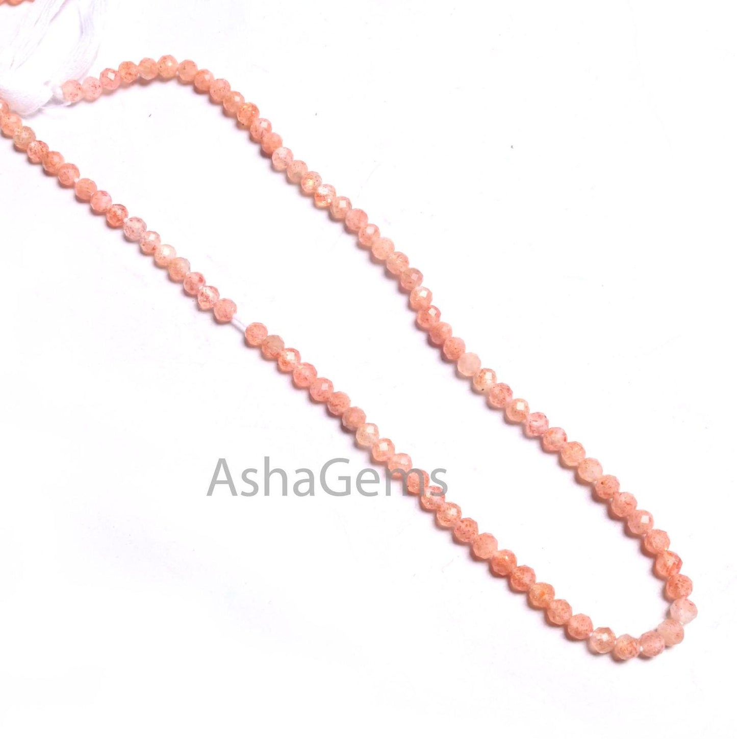 AAA Quality Natural Sunstone Micro Cut Gemstone Beads,3.5 mm Shaded Sunstone Machine Cut Rondelle Sunstone Beads Jewelry Making Crafts SALE