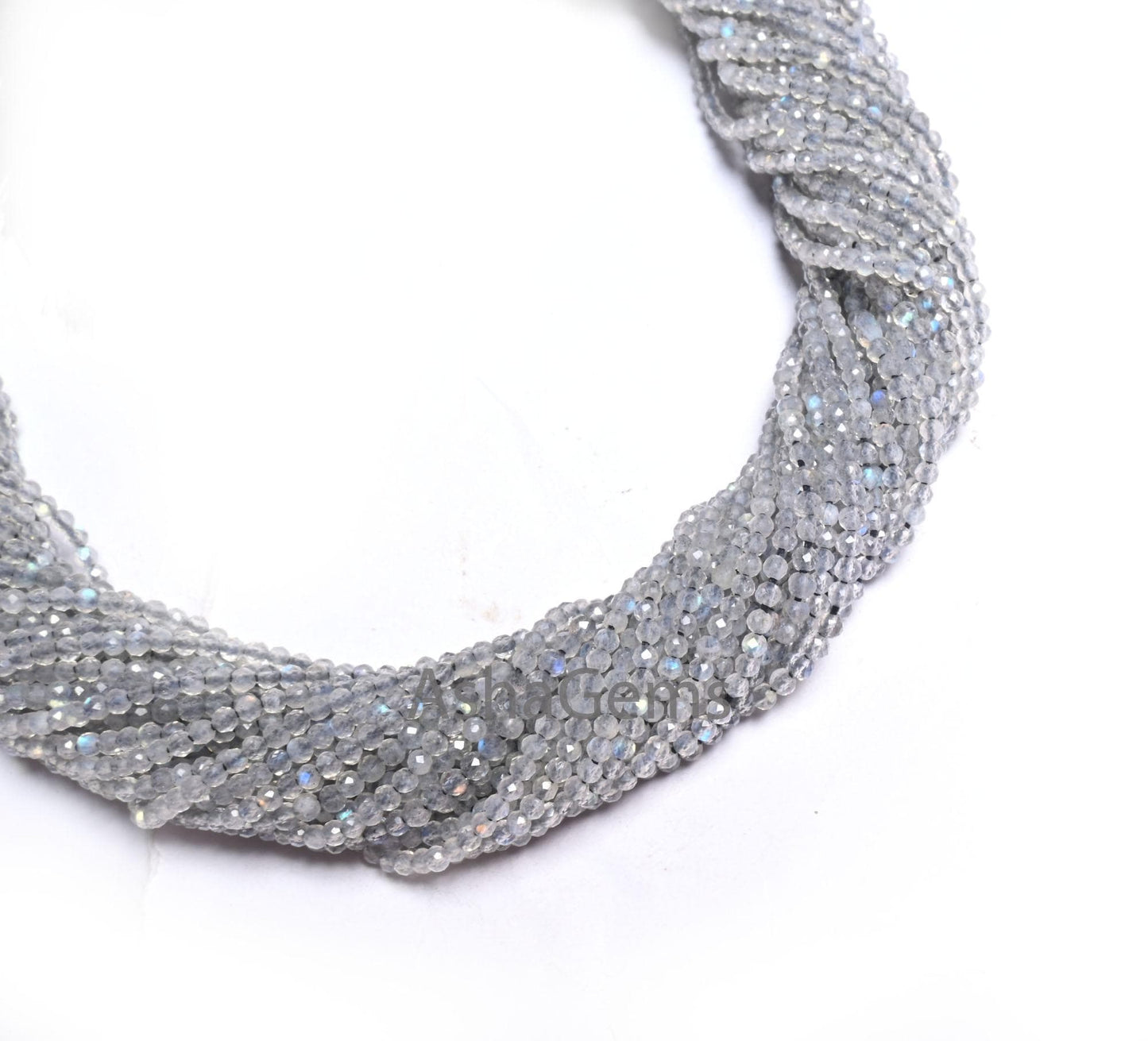 2mm Beautiful Multi Fire Labradorite Micro Cut Rondelle Faceted Beads, Natural Flash Labradorite machine Cut Tiny Gemstone Bead Jewelry SALE