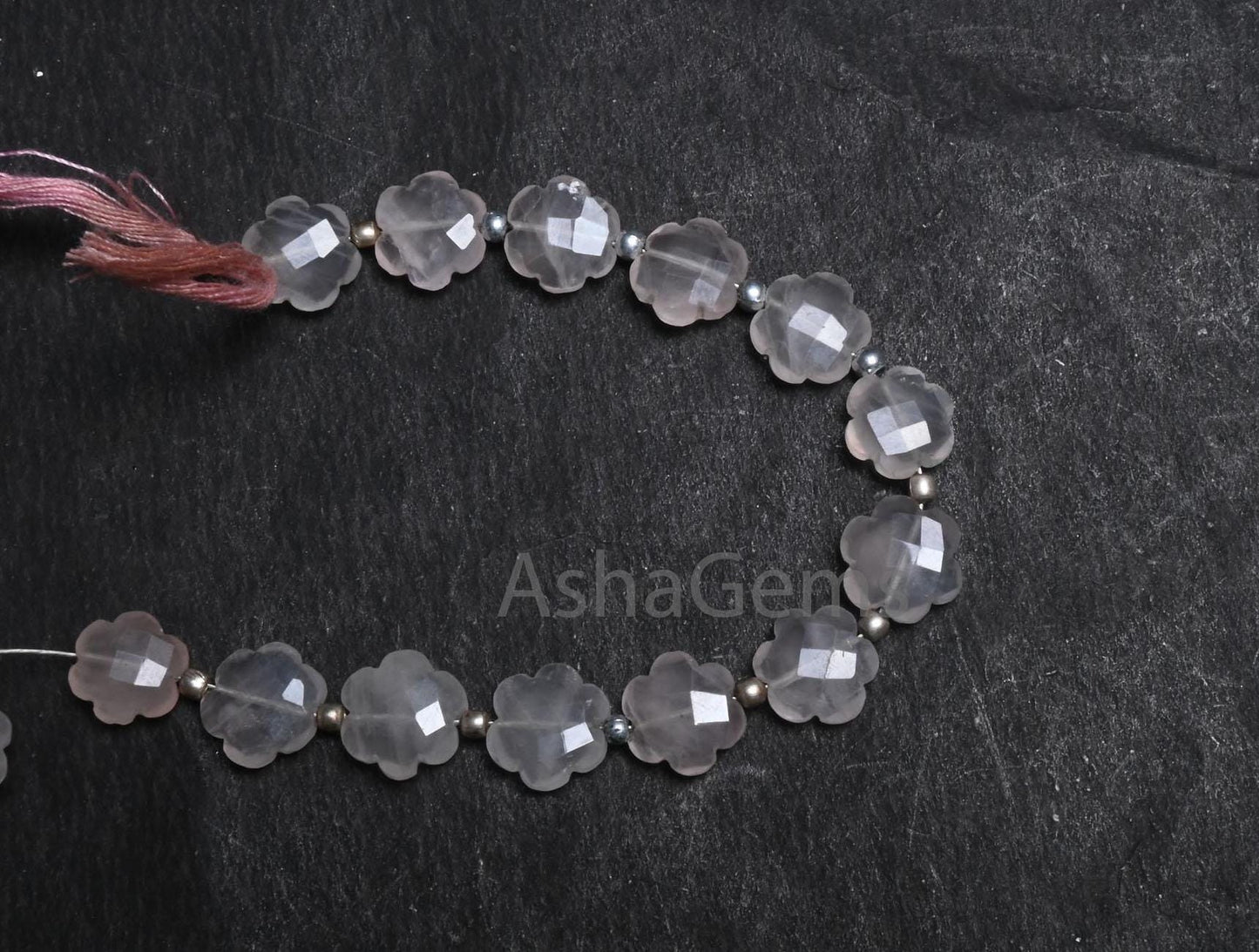 Beautiful Pink Rose Quartz fancy Daisy Flower Shape Carving Beads, Fine Natural Rose Quartz faceted Carve Flower Gemstone Beads Jewelry SALE