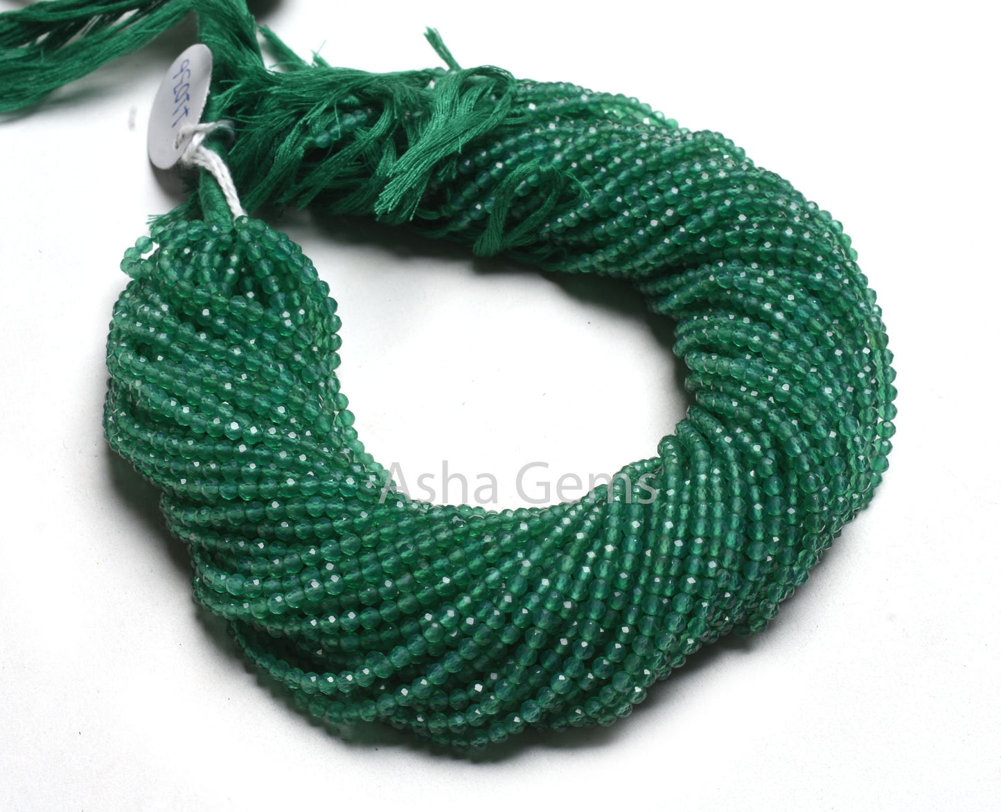 3.3mm AAA Green Onyx Micro Cut Faceted Rondelle Beads, Beautiful Green Onyx Micro Cut Gemstone Beads,12.5"Green Onyx Bead Jewelry Craft SALE