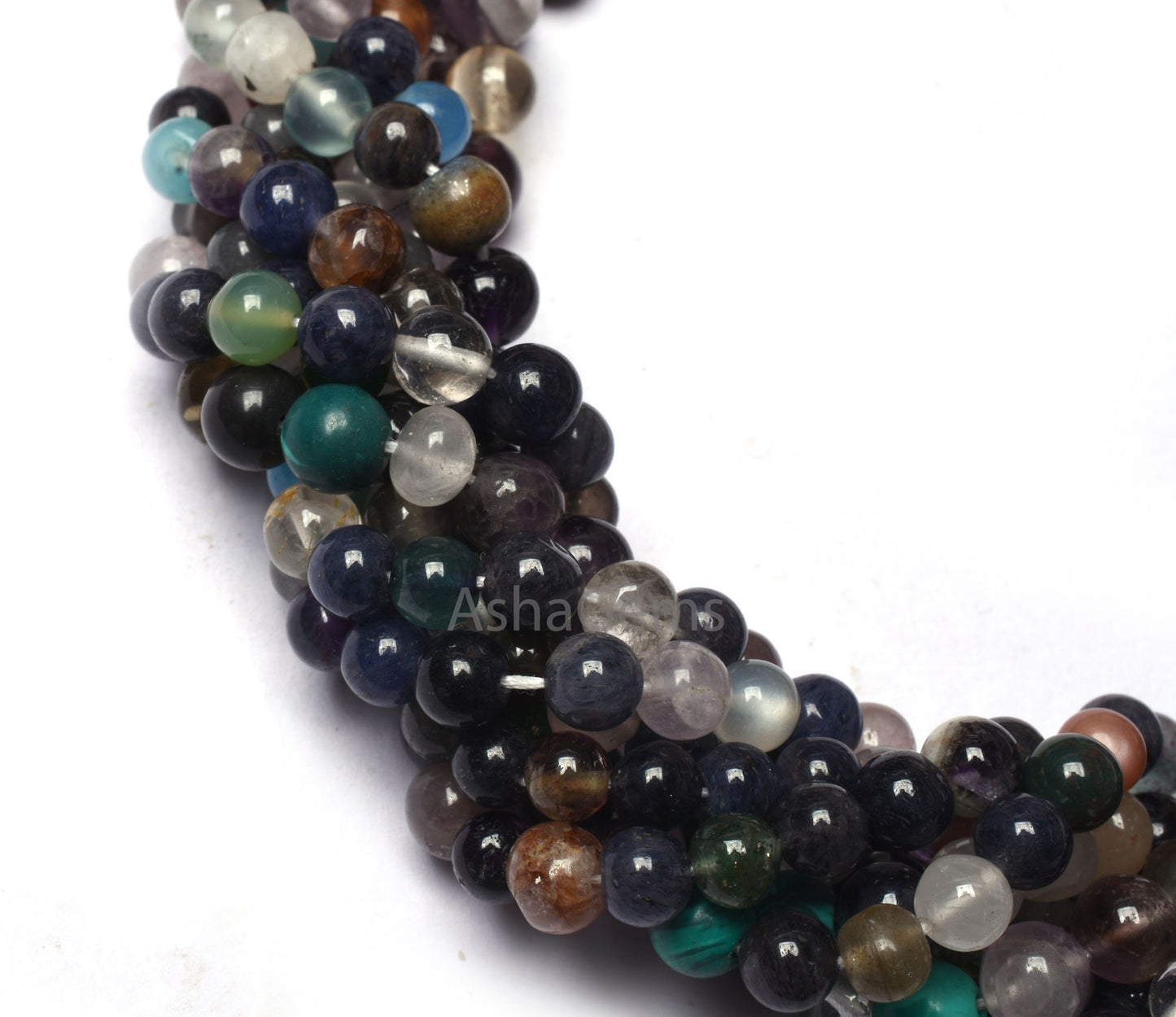 Multi Disco Smooth Round Ball Shape Beads,5 mm Mix Color Gemstone Round Beads,13" Strand Multi Color Plain Round Shape Bead For Jewelry SALE