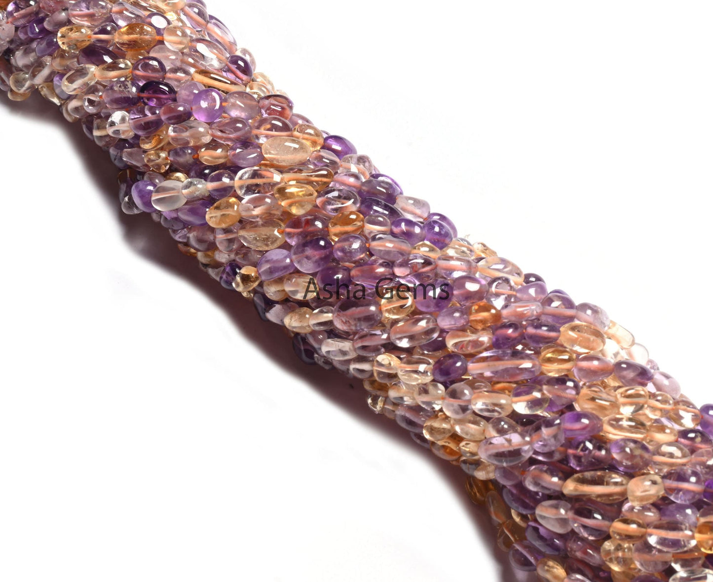 Beautiful Ametrine Smooth Nugget Shape Gemstone Loose Beads,5-9mm Natural Ametrine Plain Handmade Tiny Pebble Nugget Bead Jewelry Craft SALE