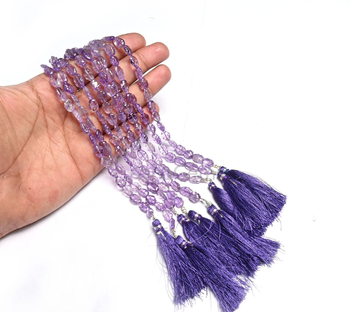 Natural Amethyst Smooth Oval Shape Carving Handmade Beads, Fine Shaded Purple Blue Amethyst Carved Oval Gemstone Amethyst Bead Jewelry SALE