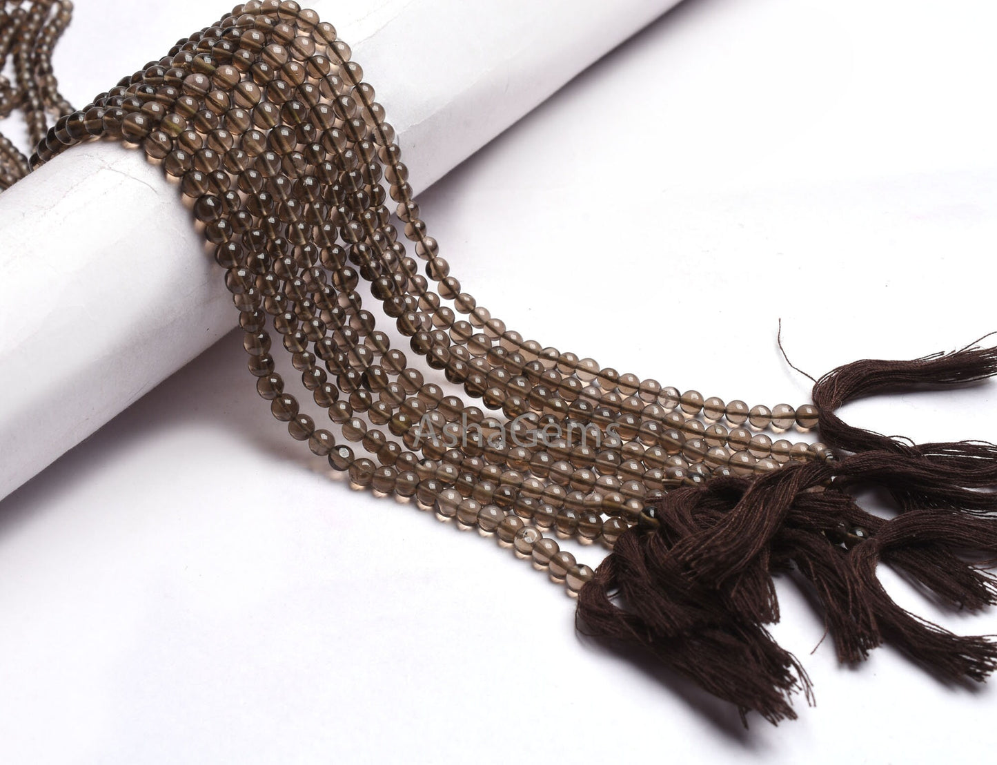 4 mm Natural Smoky Quartz Round Shape Gemstone Beads,13" Strand Fine Smoky Smooth Round Ball Beads, Smoky Beads Jewelry makings Crafts SALE
