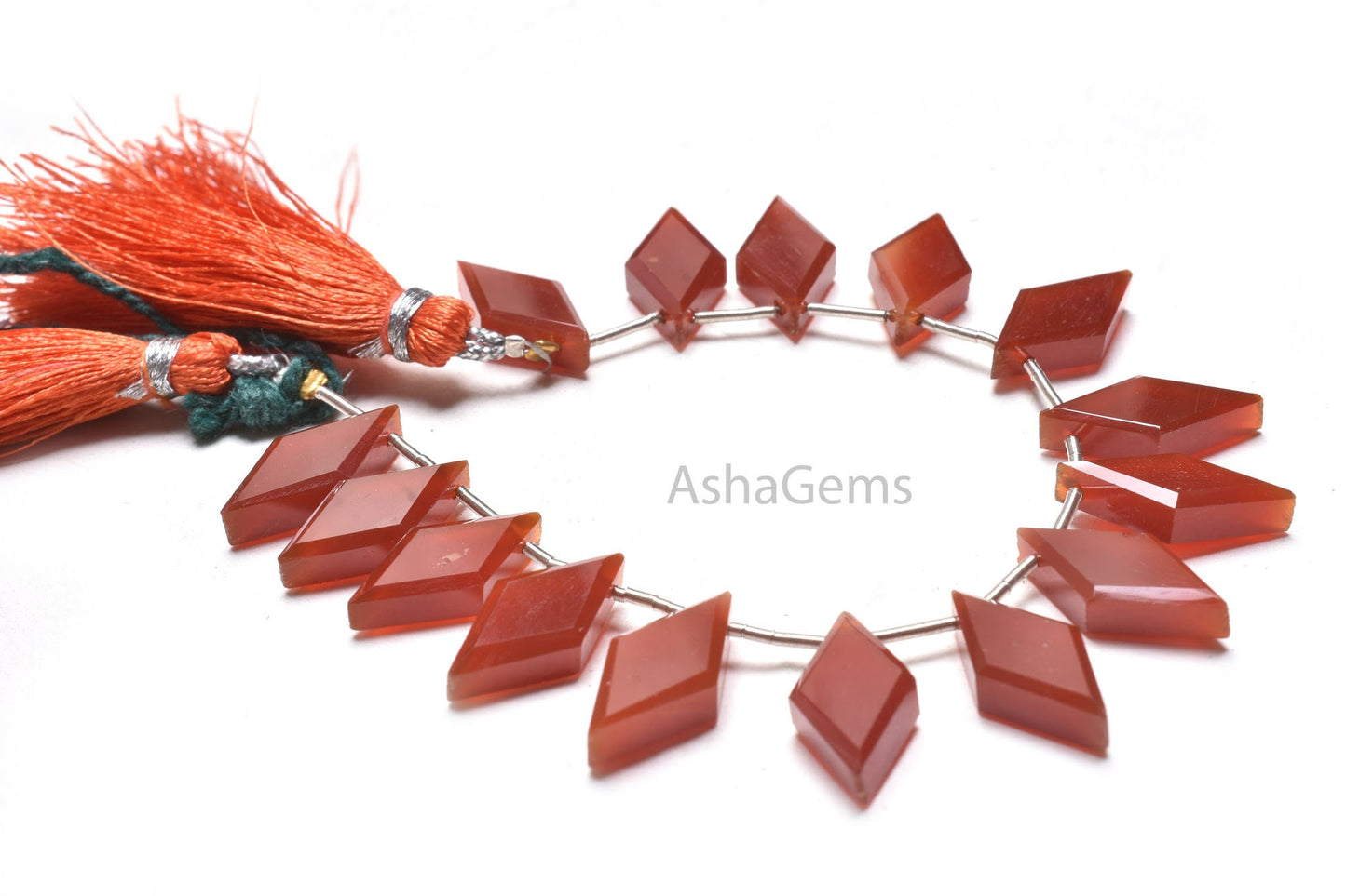 AAA Quality Red Onyx Faceted Rhombus Shape Beads,9-18 mm Red Onyx Fancy Flat rhombus Side Drill Gemstone Briolette Beads Jewelry Crafts SALE