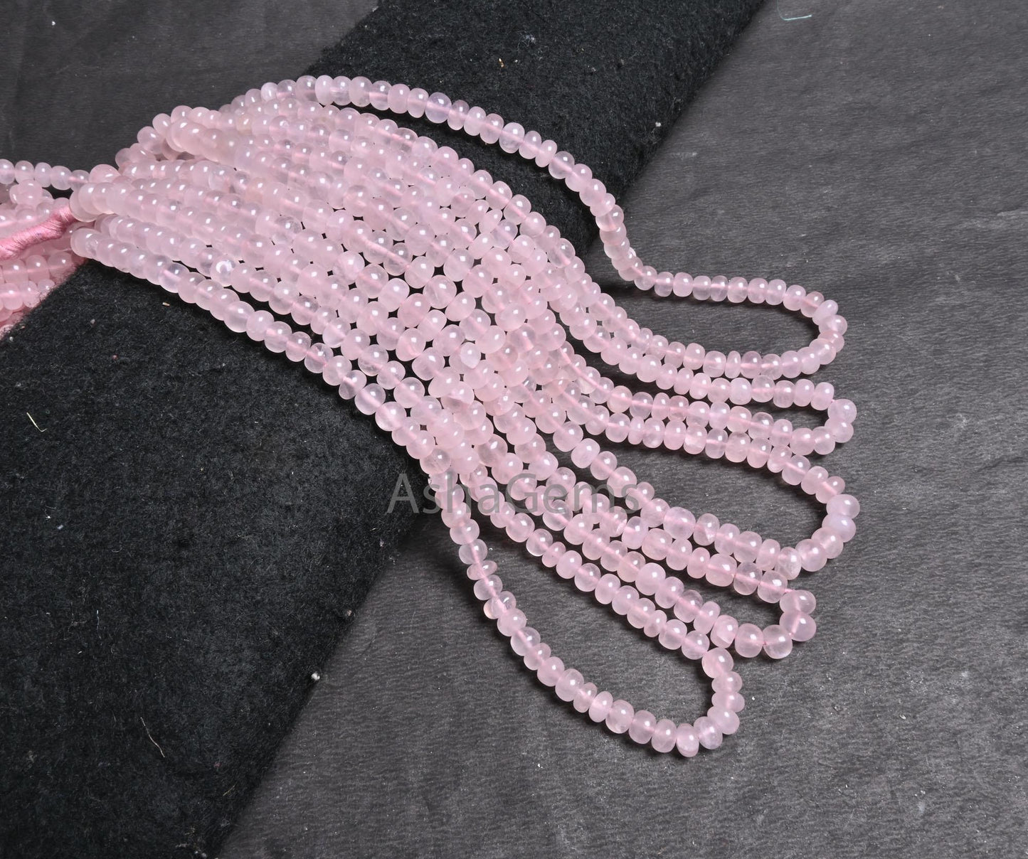 Natural Pink Rose Quartz Smooth Rondelle Shape Gemstone Beads,8/16" Rose Quartz Plain handmade Pink Quartz Beads Necklace Jewelry Craft SALE