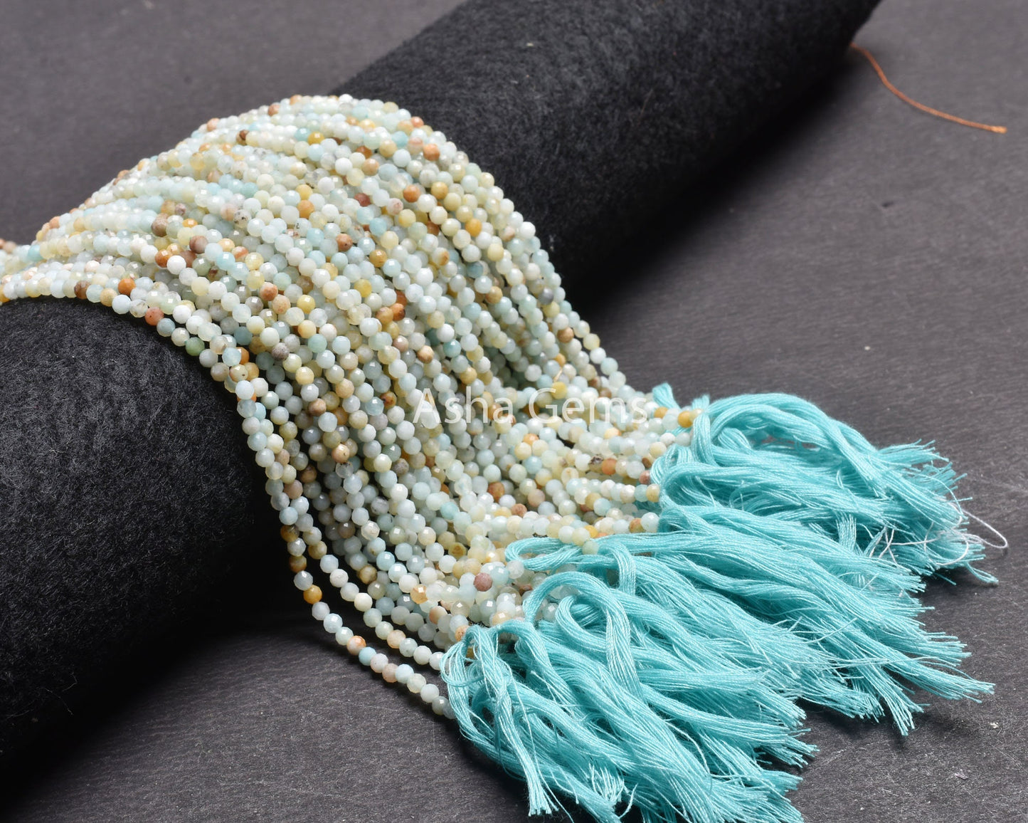 Fine Peruvian Amazonite Micro Cut faceted Gemstone Beads,3.2 mm Peru Blue Amazonite Machine Cut Round Ball Bead, Amazonite Bead Jewelry SALE