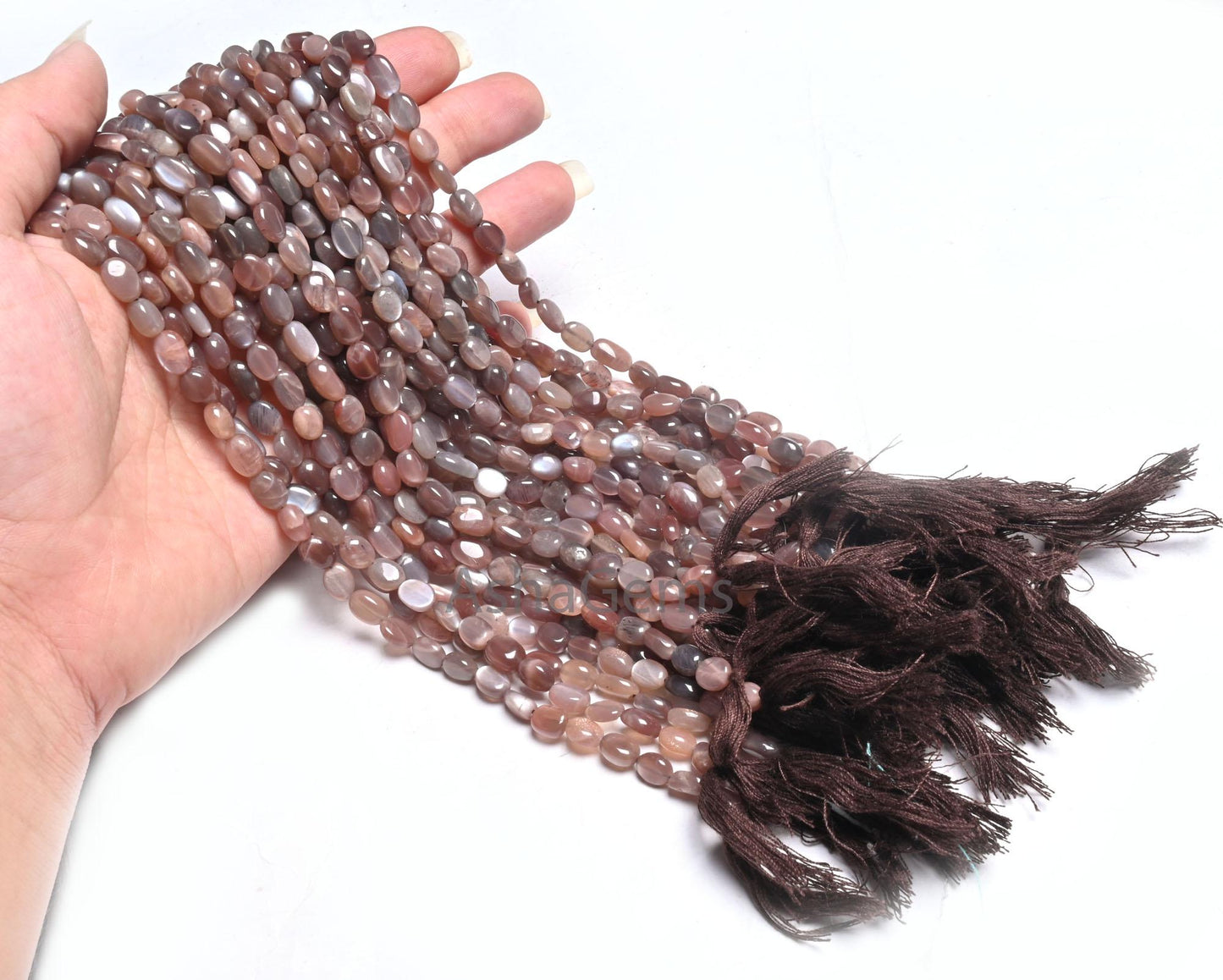 13"Strand Beautiful Chocolate Moonstone Smooth Oval Handmade Beads,Fine Natural Shaded Brown Moonstone Oval Gemstone Bead Jewelry Craft SALE