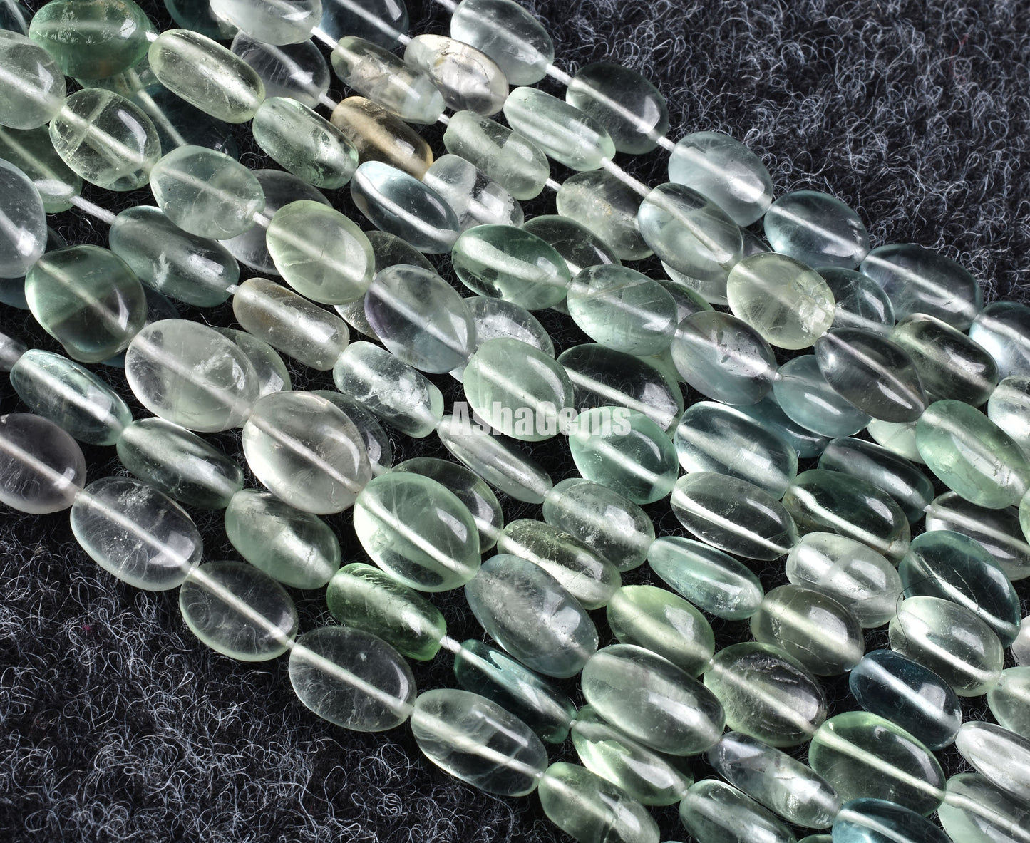 Beautiful Shaded Green Blue Fluorite Smooth Beads, Natural Fluorite Plain Oval Nugget Handmade Beads, Gemstone Fluorite Beads Jewelry Crafts