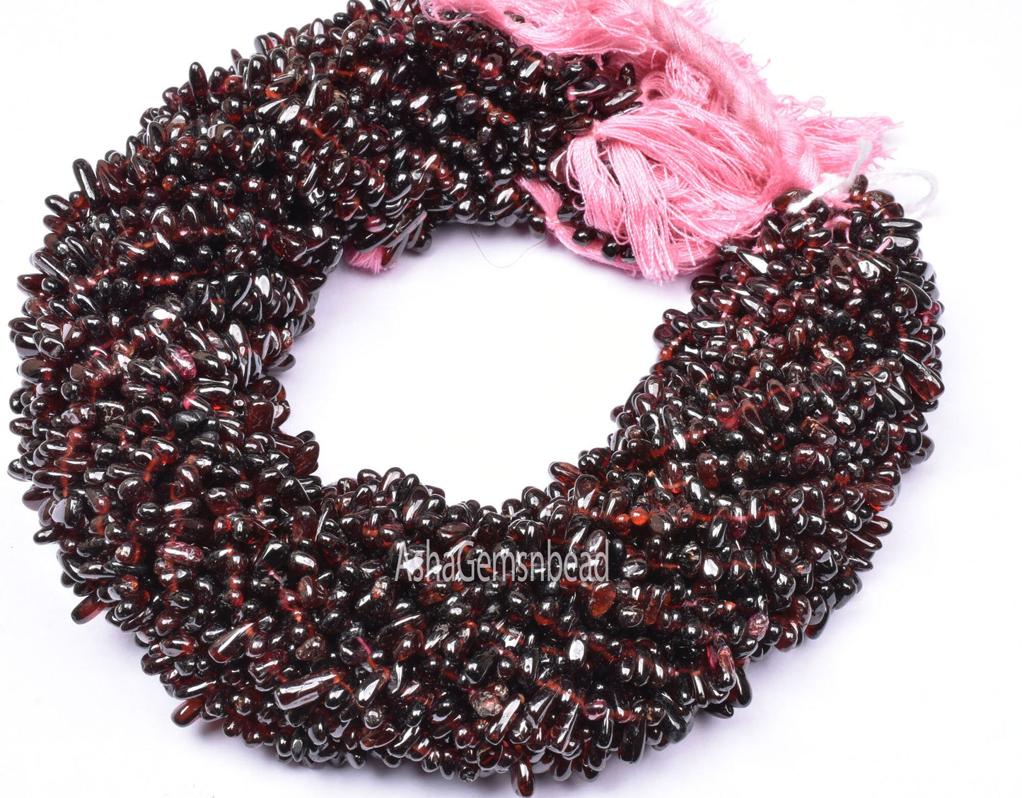 Natural Red Garnet Handmade Smooth Drop Tiny Gemstone Beads,13"Garnet Uneven Teardrop Bead, Garnet Side Drill Bead Jewelry Making Craft SALE
