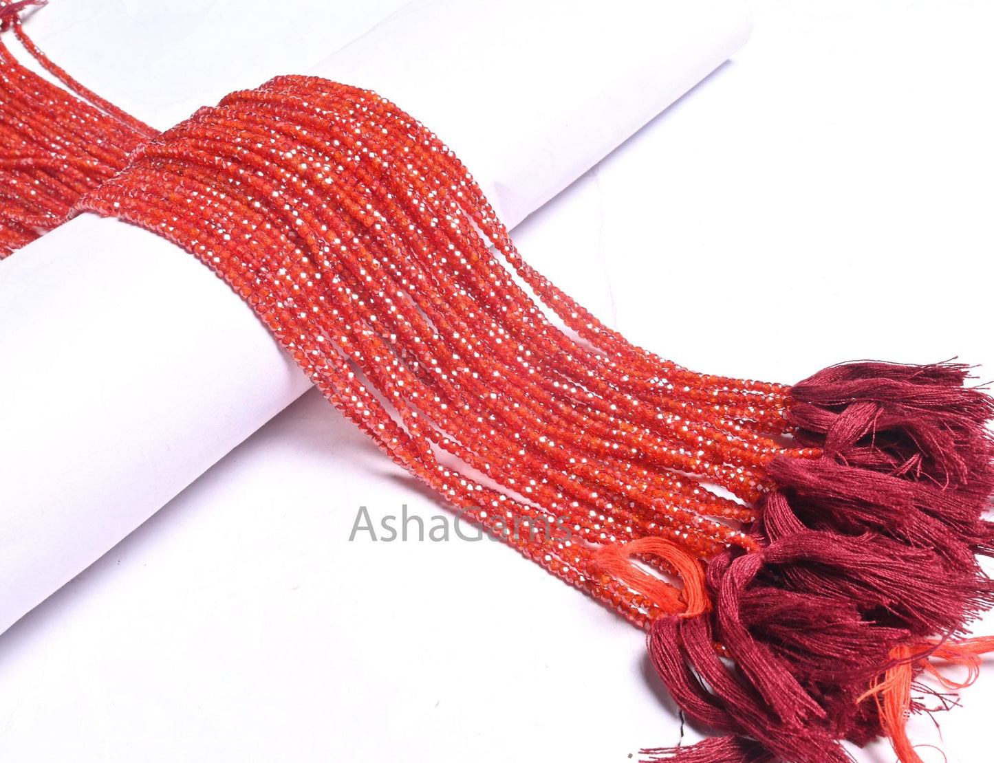 13.5"Strand Fine Quality Orange Zircon faceted Tiny rondelle Shape beads,2.5mm Orange Cubic Zircon Micro Machine Cut Bead Jewelry Craft SALE