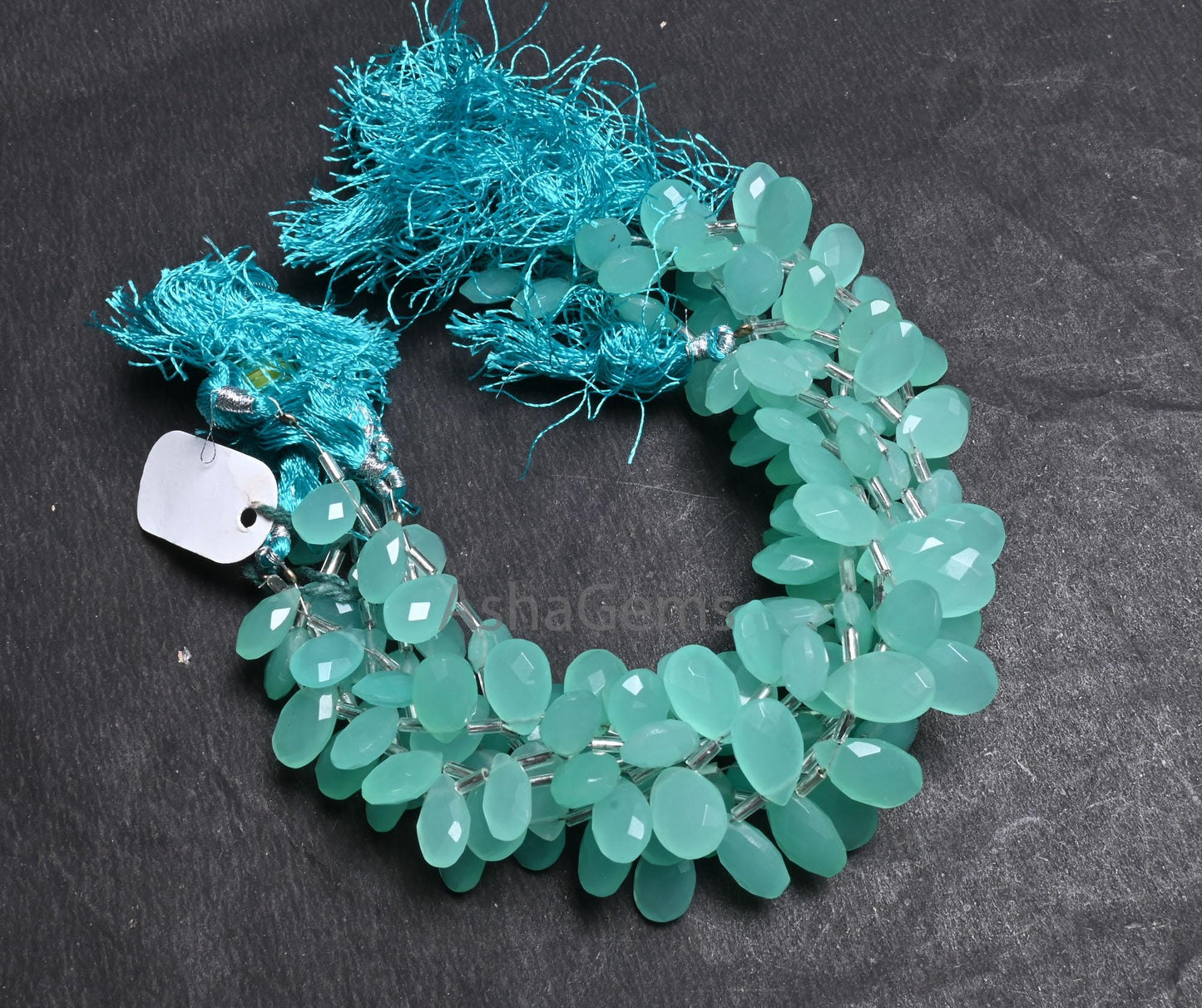Beautiful Sea Green Chalcedony Color Hydro faceted Pears Beads, AAA Quality Green Hydro Teardrop Checker Cut Briolette Beads Jewelry Makings