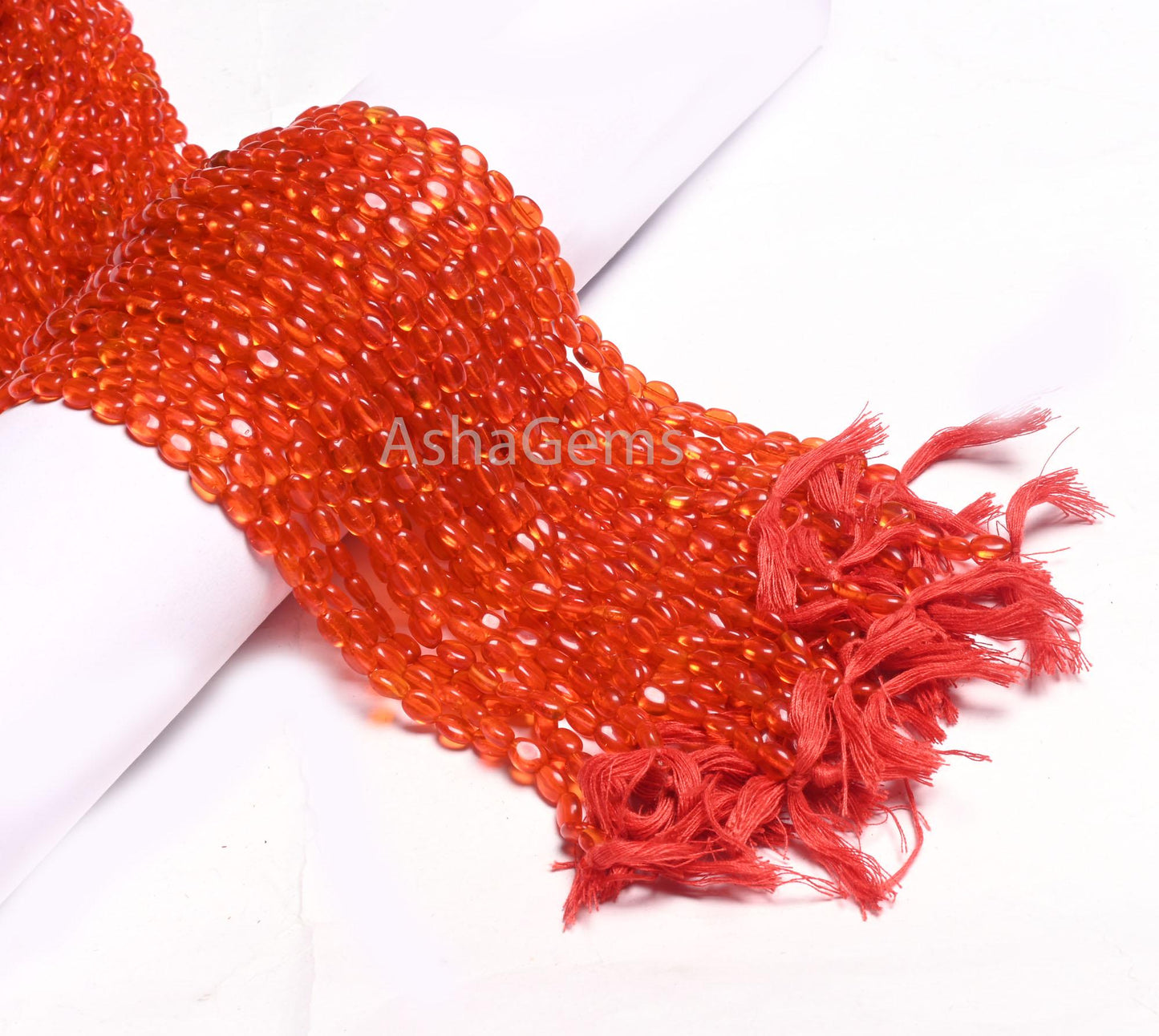 Beautiful Orange Carnelian Color Hydro Smooth Oval Shape Beads,13" Bright Tiger Orange Hydro Plain Handmade Oval Loose Beads Jewelry Crafts
