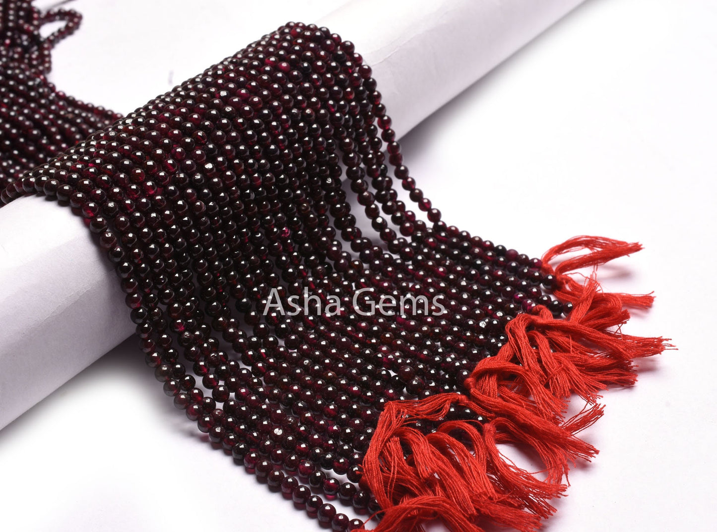 4.5 mm Garnet Smooth Round Shape Beads,13" Strand Red Garnet Round Ball Gemstone Beads, Fine Quality Garnet Bead Jewelry Craft Sale Necklace