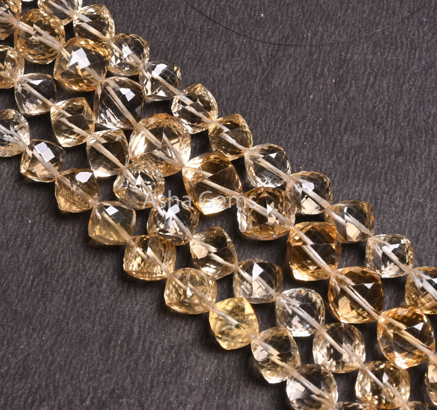 Natural Yellow Citrine Cube Box faceted Beads,8" Fine Quality Citrine Fancy oblique drill Cube Gemstone Beads, Citrine Quartz Beads Jewelry (AG 18542)