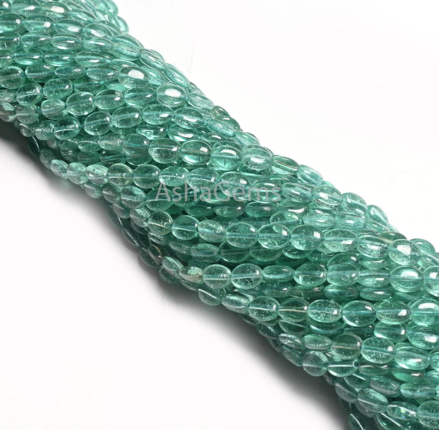 Beautiful Sea Green Quartz Hydro Smooth Oval Handmade Beads,5.5-7mm Aqua Green Color Hydro Plain Handmade Oval Shape Bead Jewelry Craft SALE