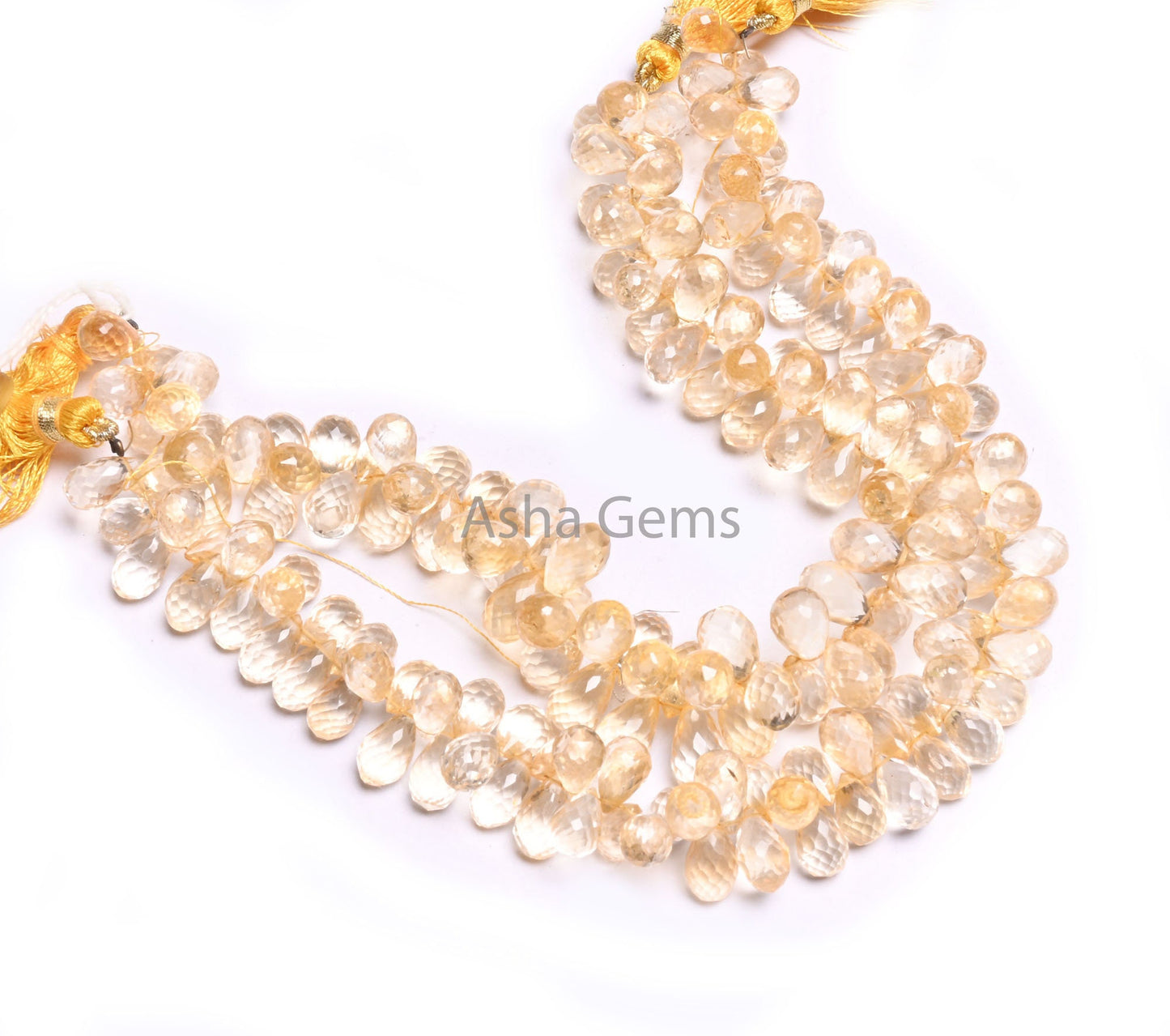 Fine Quality Yellow Citrine Quartz Faceted Drops Beads,6.5-12 mm Natural Citrine Side Drill Teardrop Briolette Machine Cut Bead Jewelry SALE