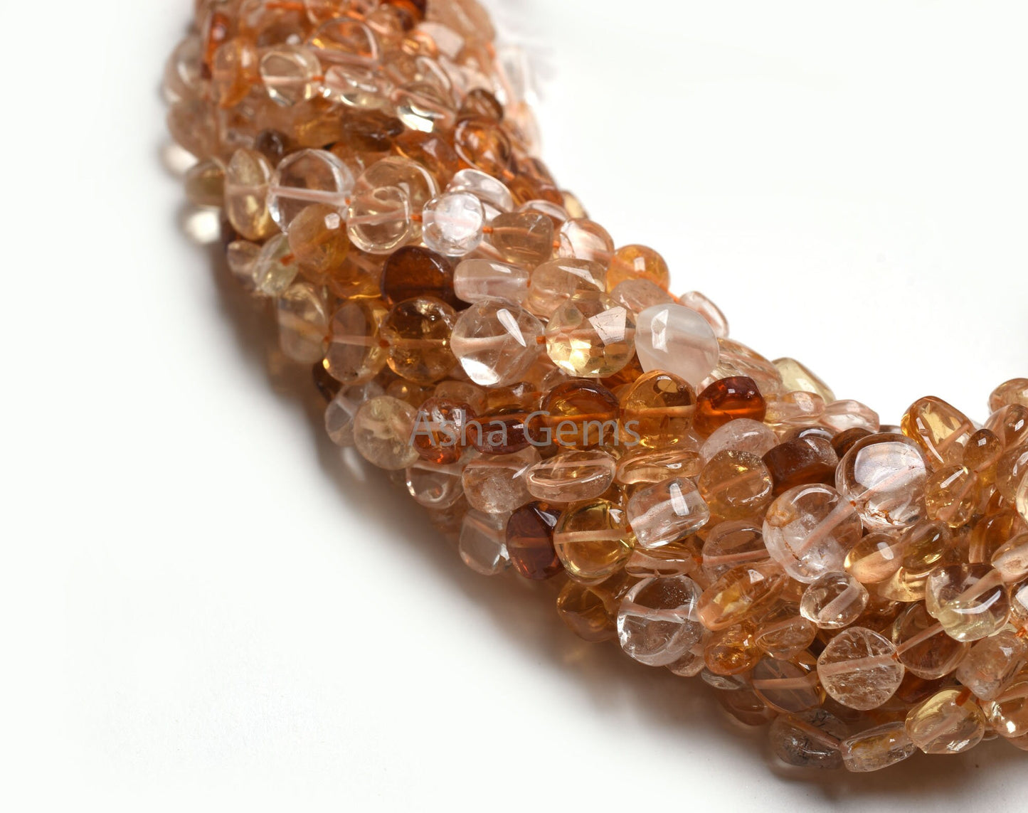 Shaded Yellow Citrine Smooth Uneven Coin Shape Beads, Natural Citrine Plain Handmade Coin Straight Drill Gemstone Beads Citrine Bead Jewelry