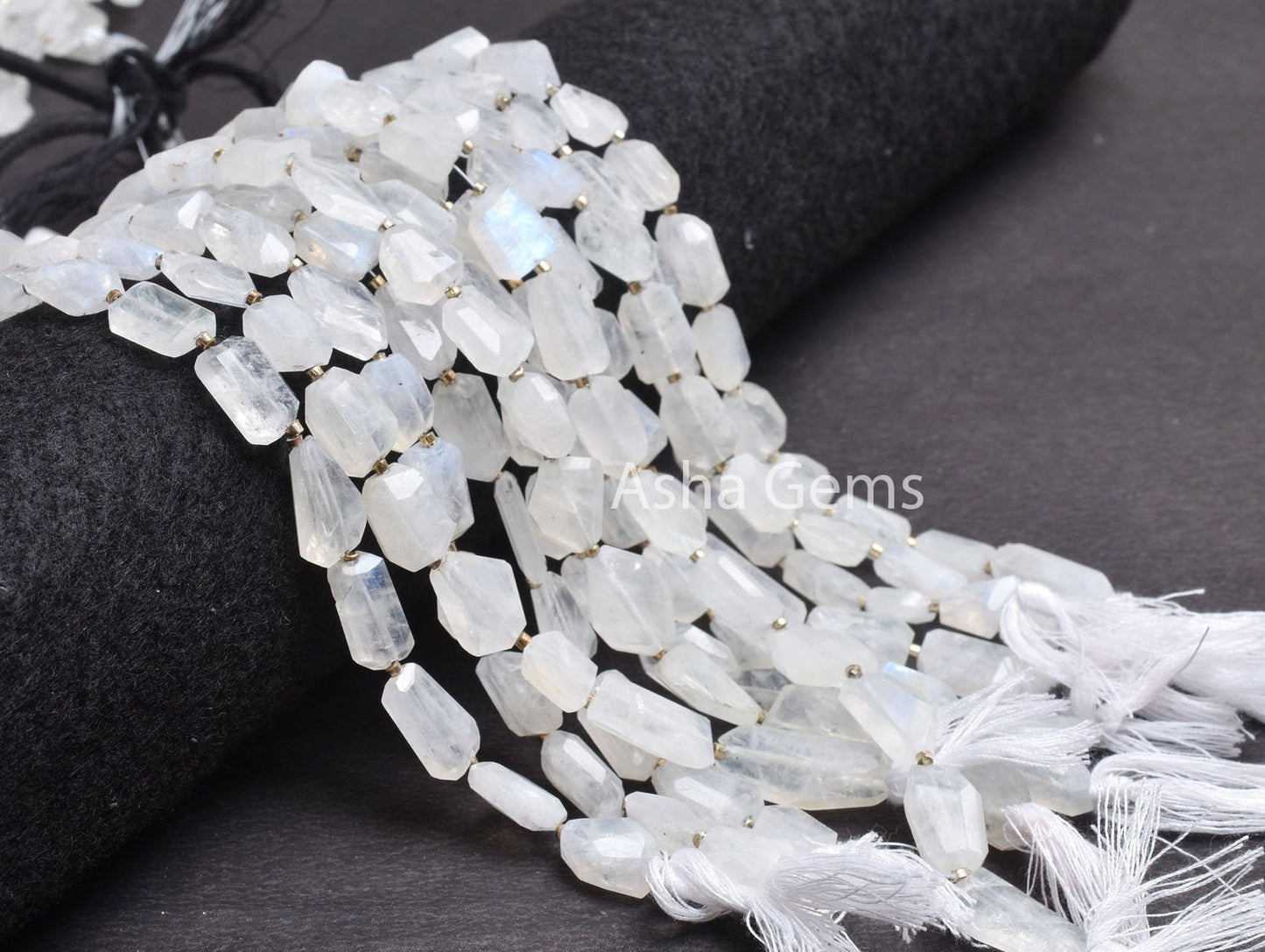 Blue Fire Rainbow Moonstone Faceted Nugget Beads, Natural Flash white Rainbow Indian Cut Nugget Gemstone Beads, Moonstone Beads Jewelry SALE