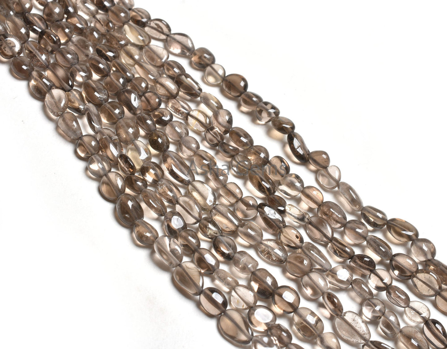 13 Inch Strand Natural Smoky Quartz Smooth Nugget Shape Beads,5.5-9mm Smoky Tiny Nugget Handmade Gemstone Smoky Bead Jewelry handicraft SALE
