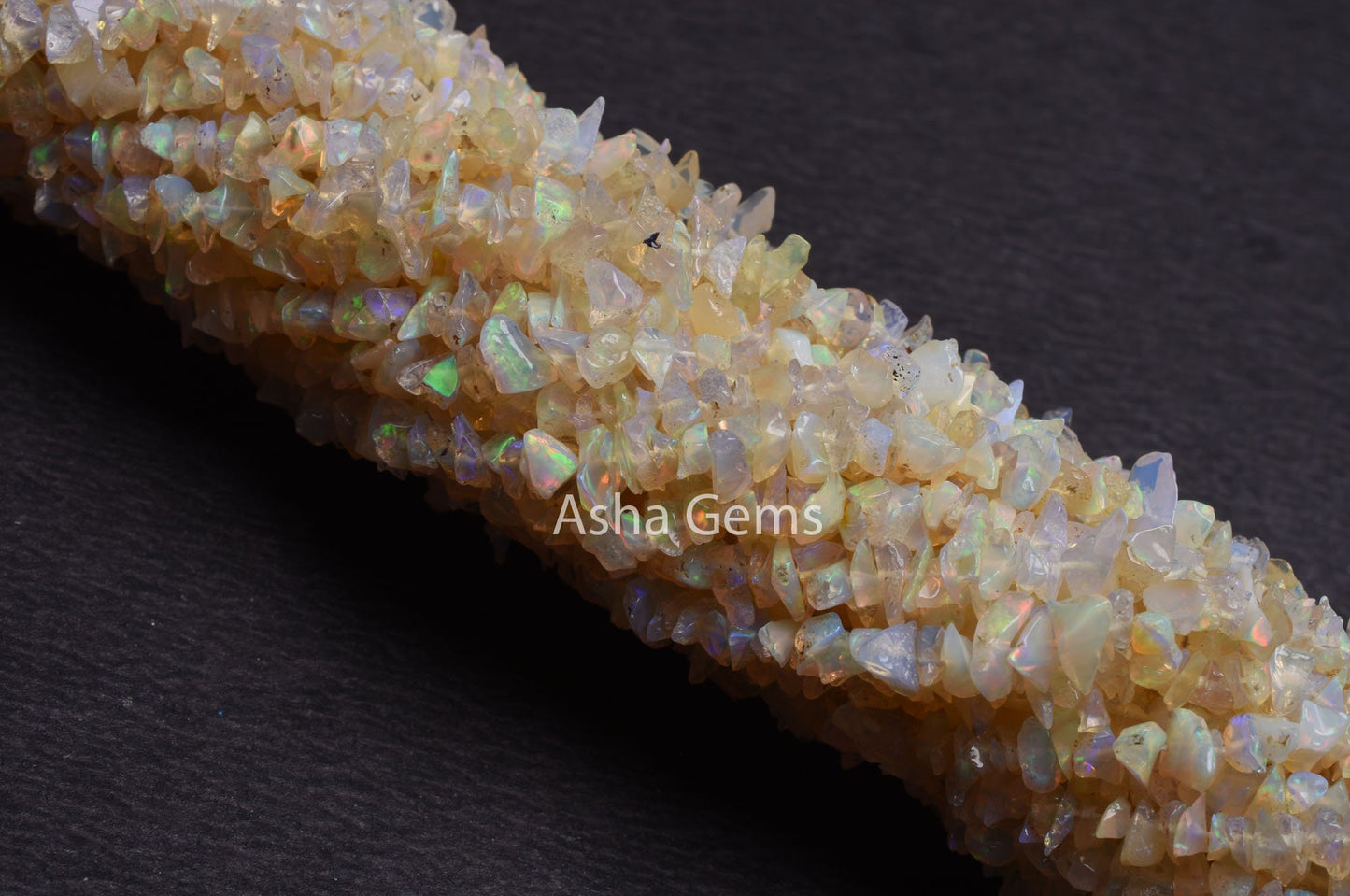 34"Strand Natural Ethiopian Opal Chips Beads Uncut Gemstone,Beautiful Yellow Ethiopian Opal Raw Nuggets Smooth Beads, AAA Quality Ethiopian