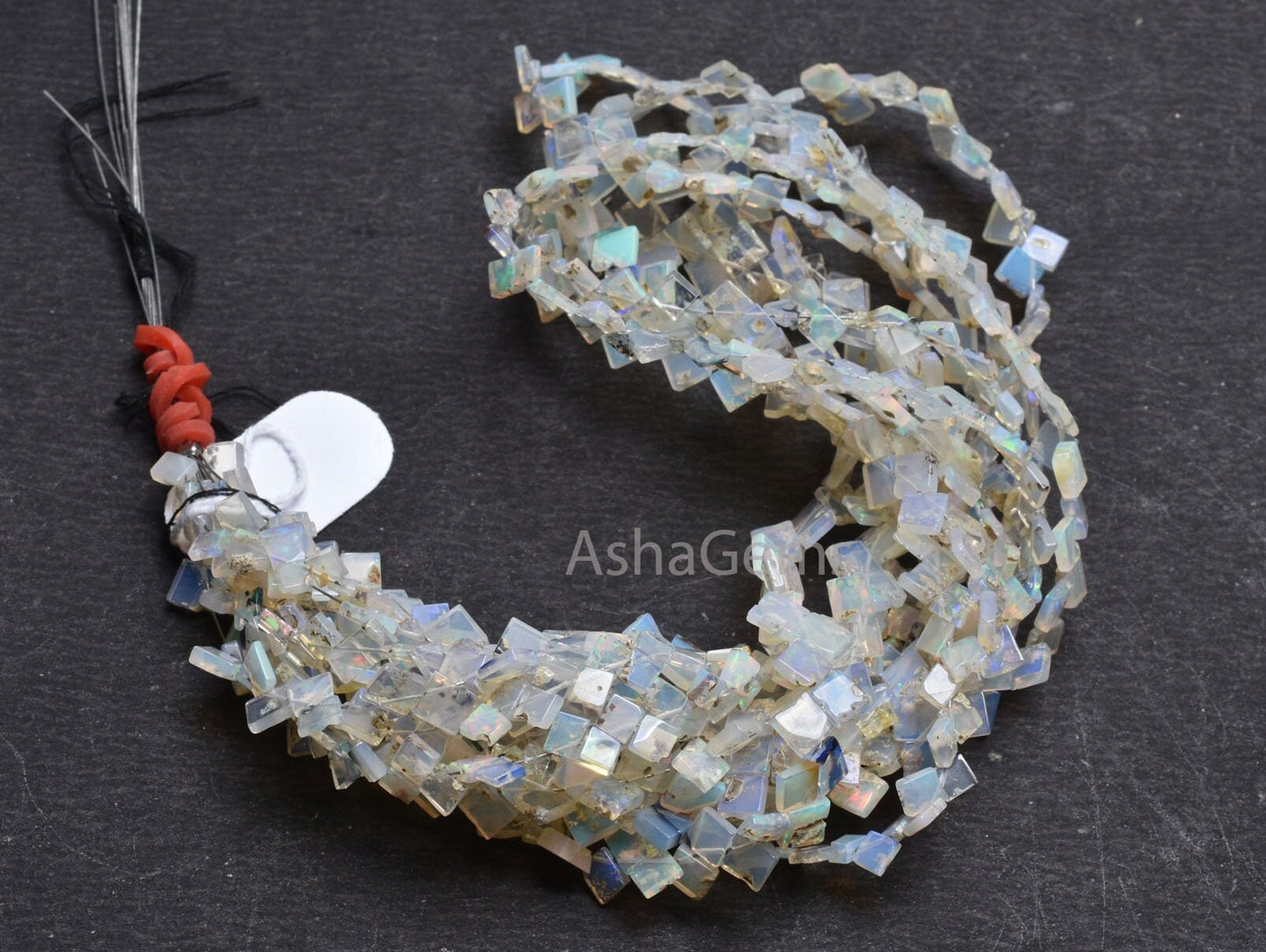 Natural Ethiopian Opal Smooth Uneven Square Shape Beads,Flashy Welo Fire White Ethiopian Opal Fancy Kite Gemstone Handmade Bead Jewelry SALE